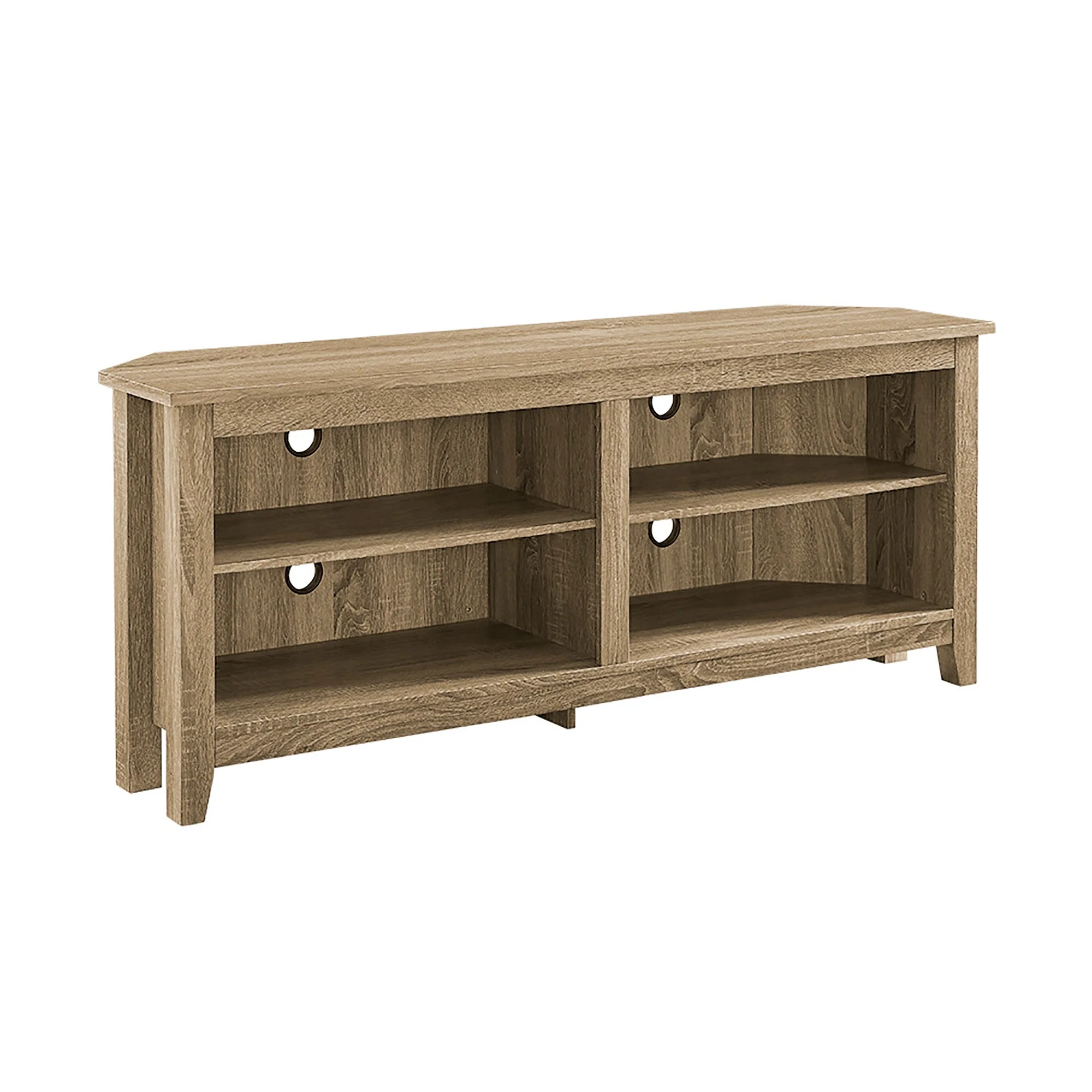 58" Transitional Wood Corner TV Stand - Image 2