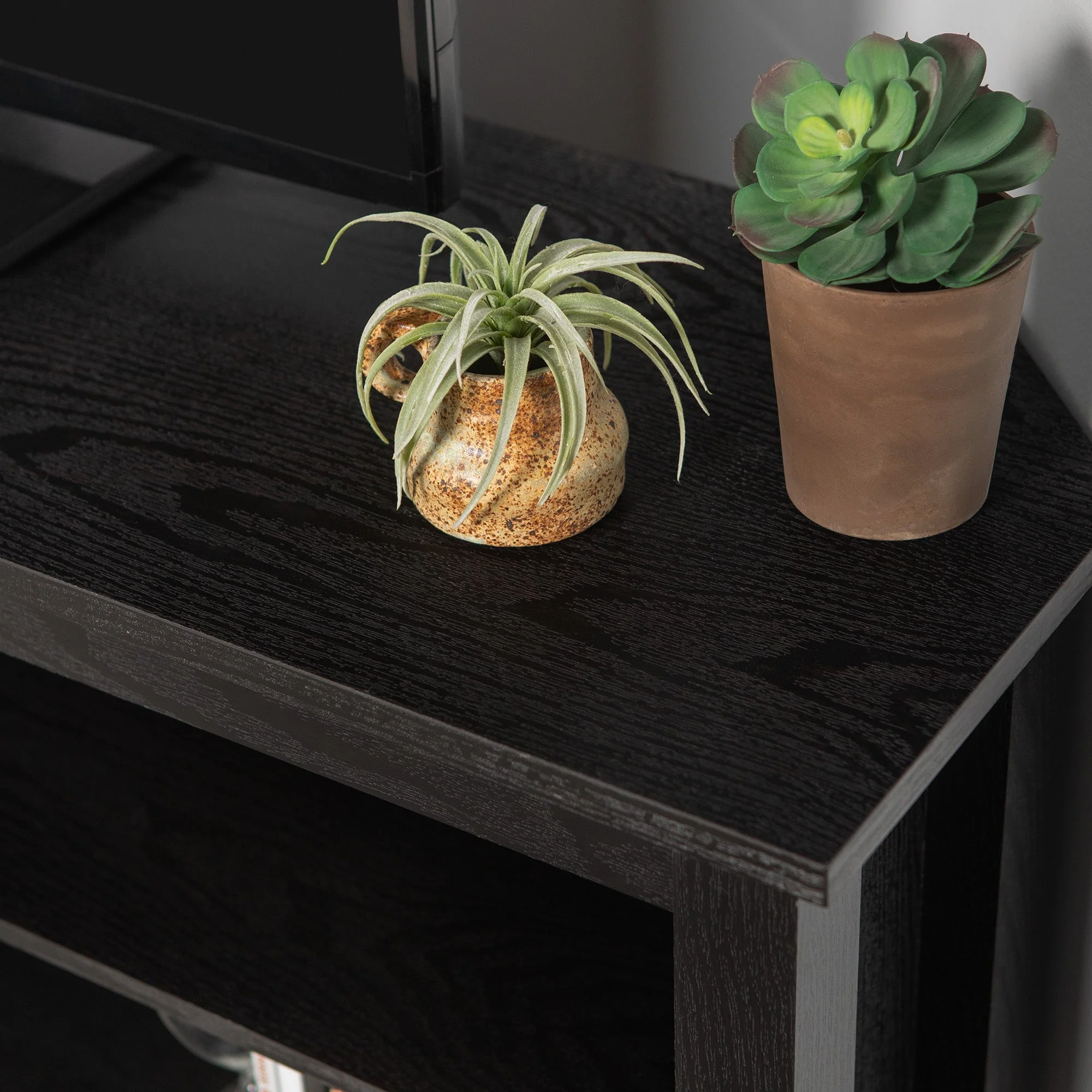 58" Transitional Wood Corner TV Stand - Image 8