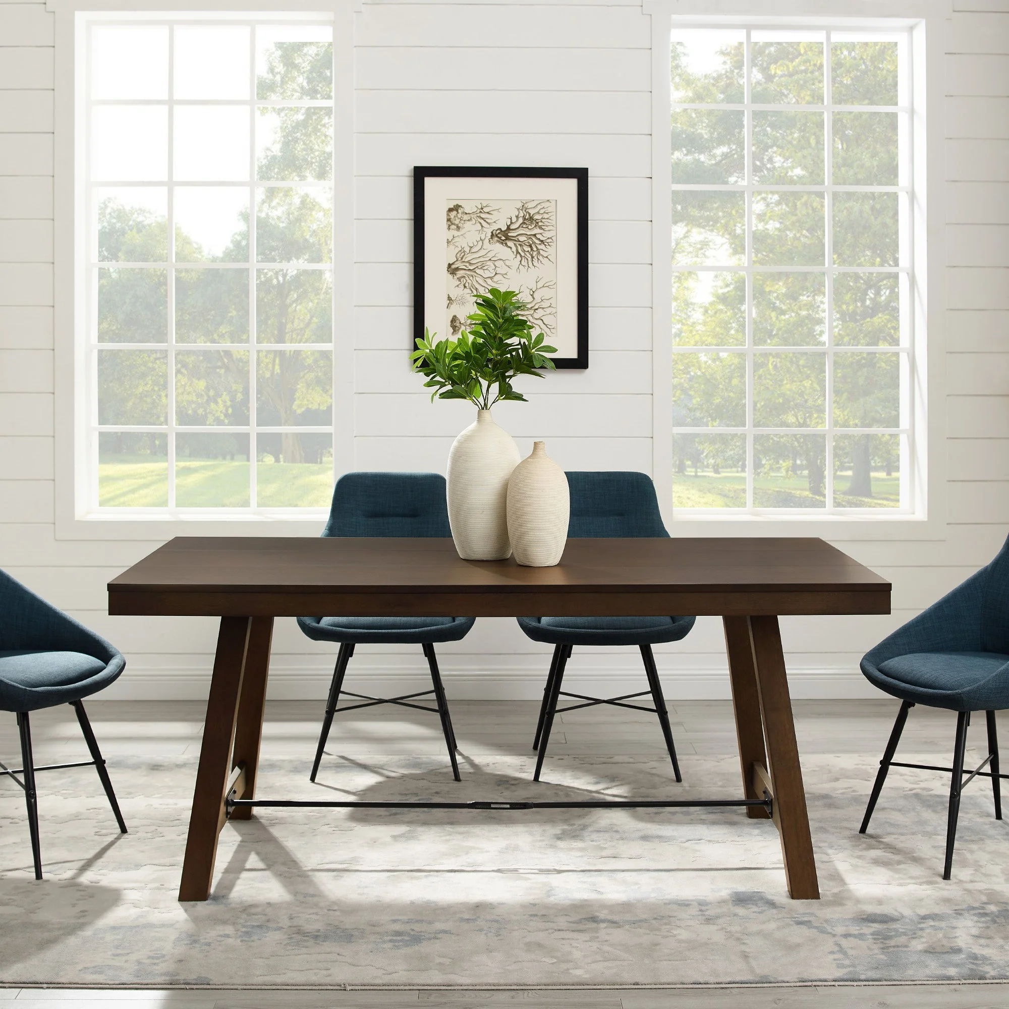 70" Trestle Dining Table - Image 2