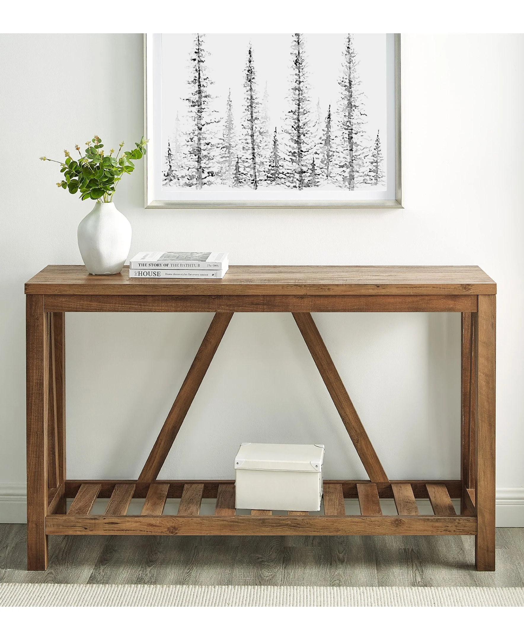 A-Frame Rustic Entry Table - Image 2