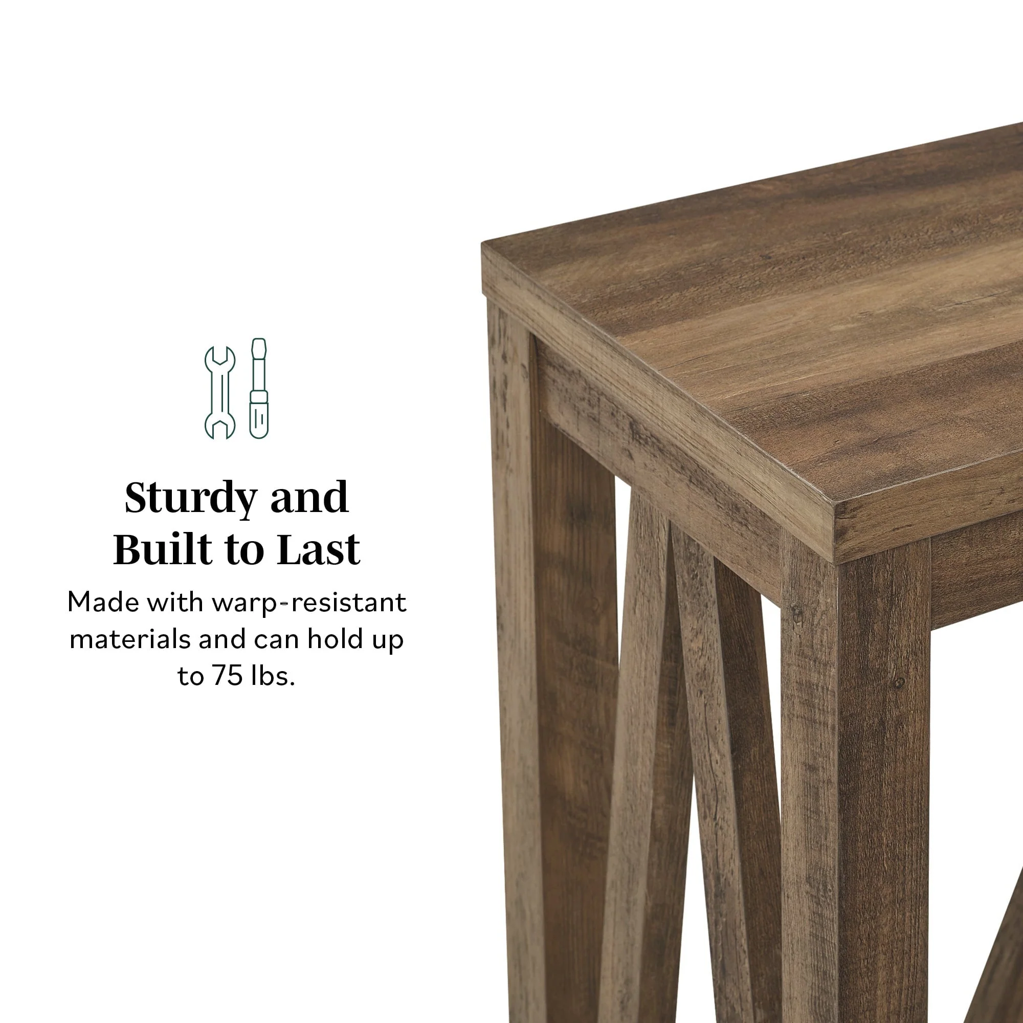 A-Frame Rustic Entry Table - Image 3