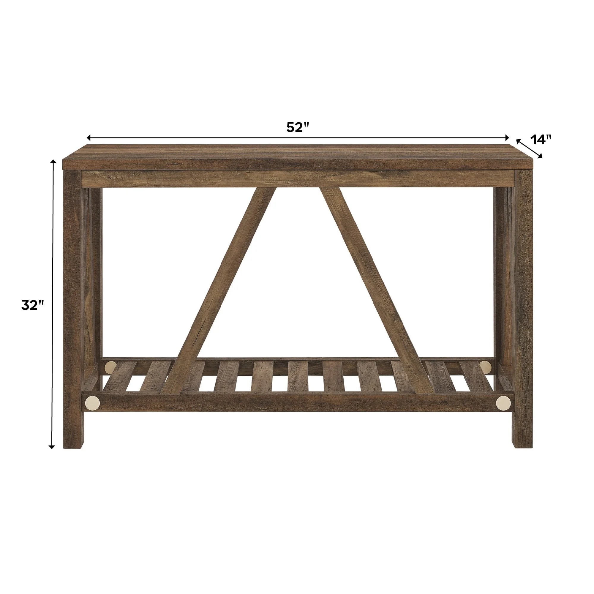 A-Frame Rustic Entry Table - Image 4