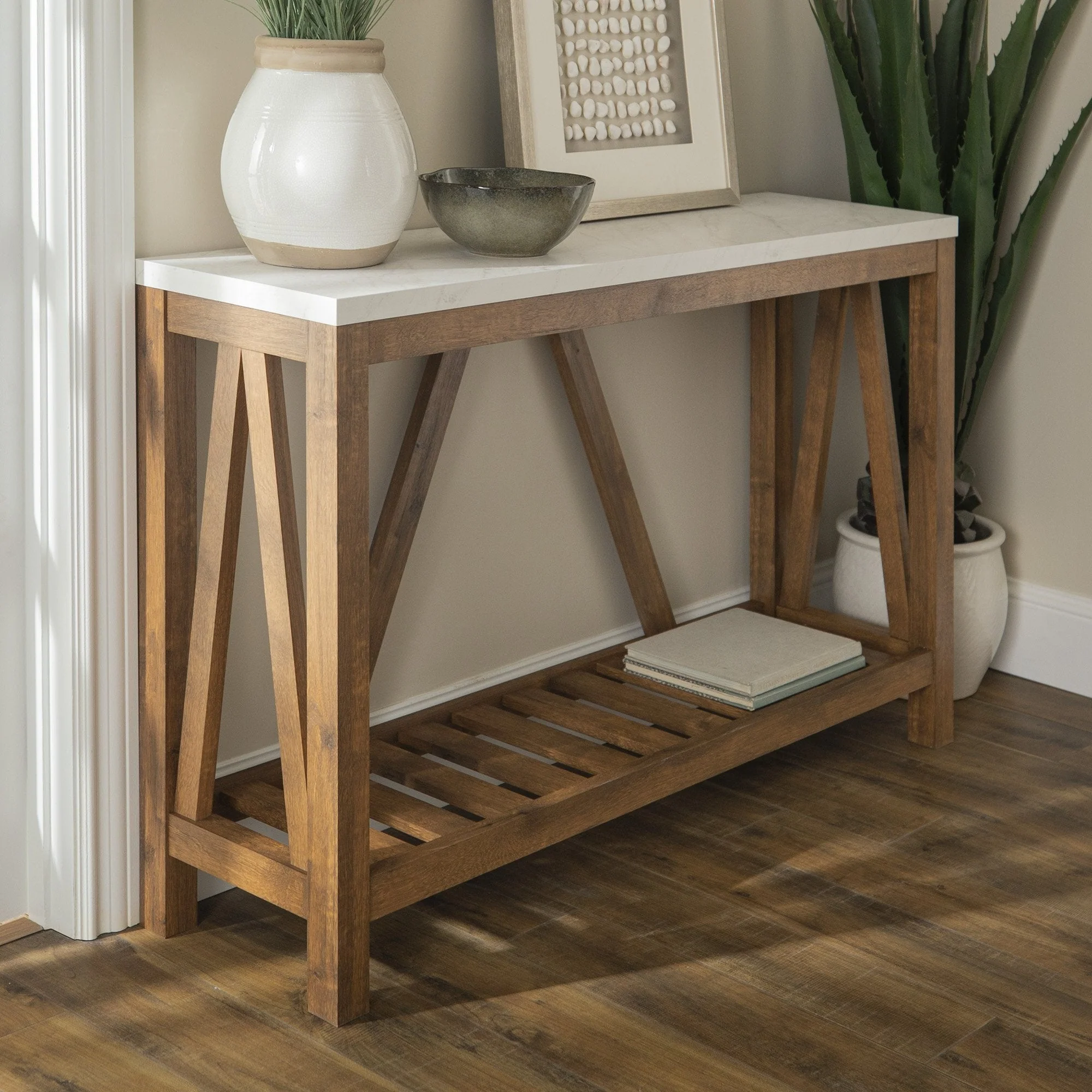 A-Frame Rustic Entry Table - Image 6