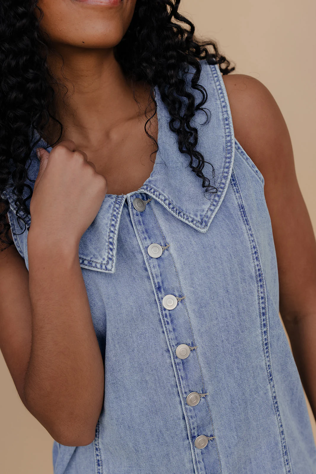 A Little Something Collared Romper - Image 2
