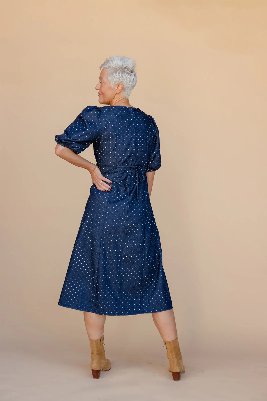 After Dusk Polka Dot Dress - Image 8