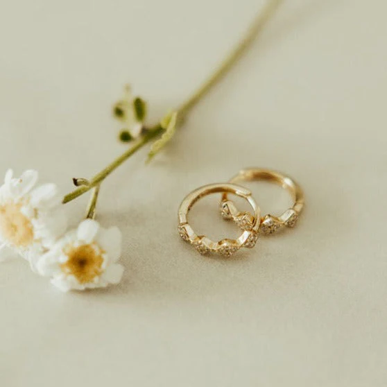 Alice Diamond Hoops - Image 2