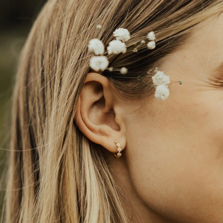 Alice Diamond Hoops - Image 4