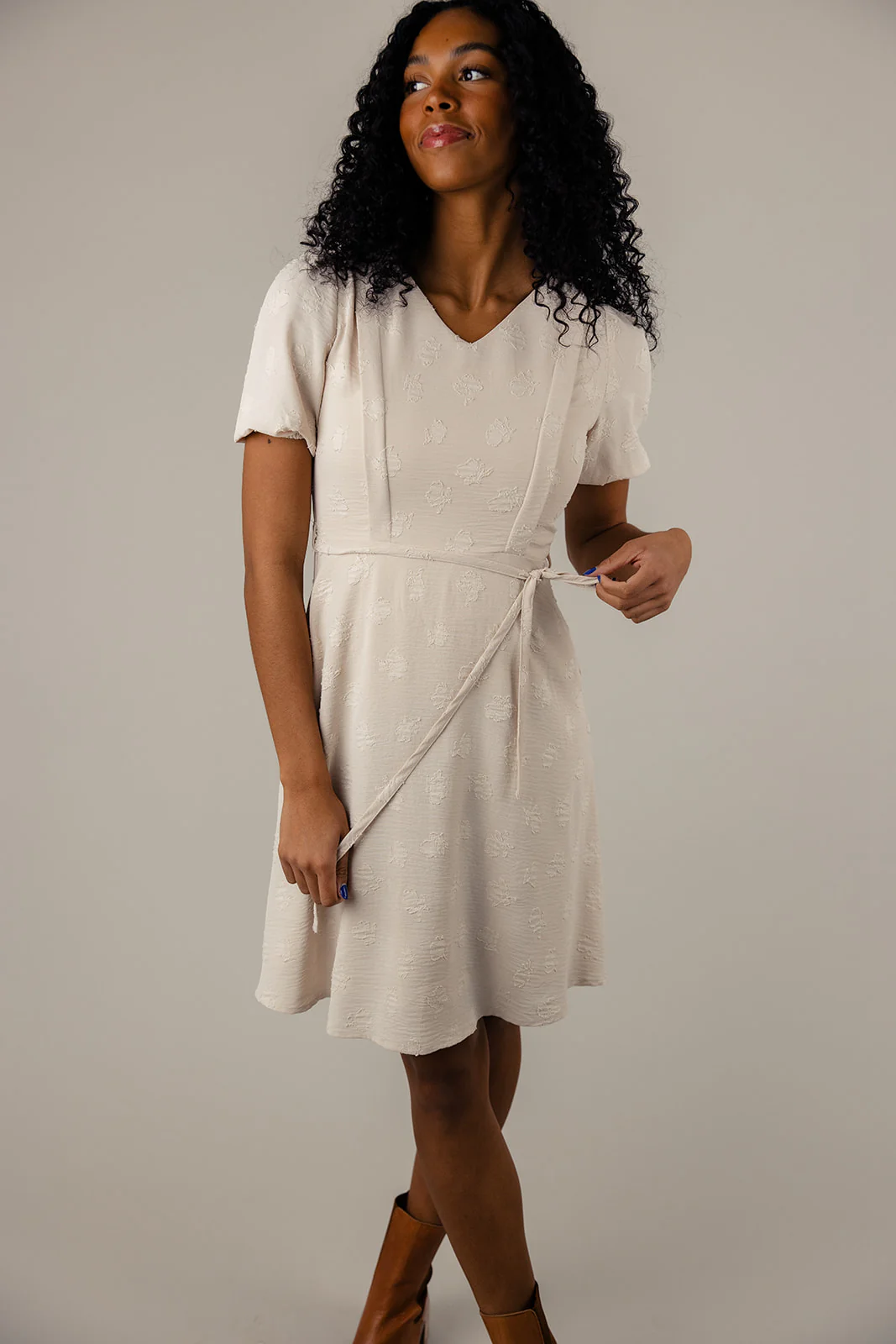 Alyssa Embossed MOM Dress - Image 3
