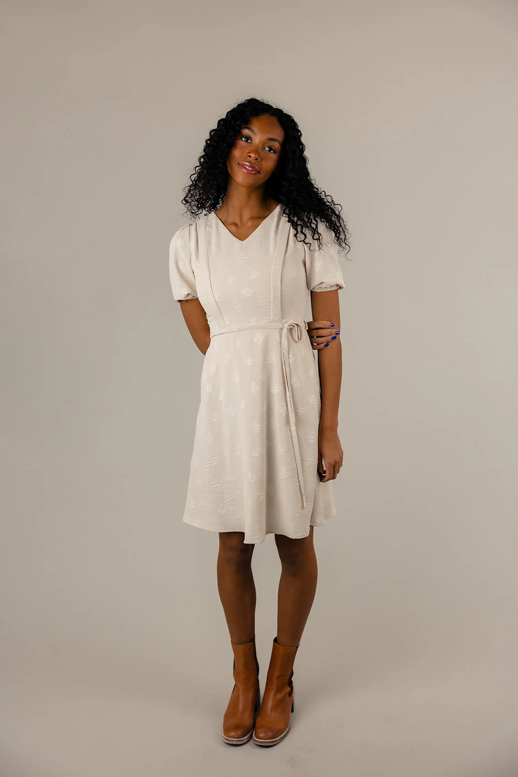 Alyssa Embossed MOM Dress - Image 4