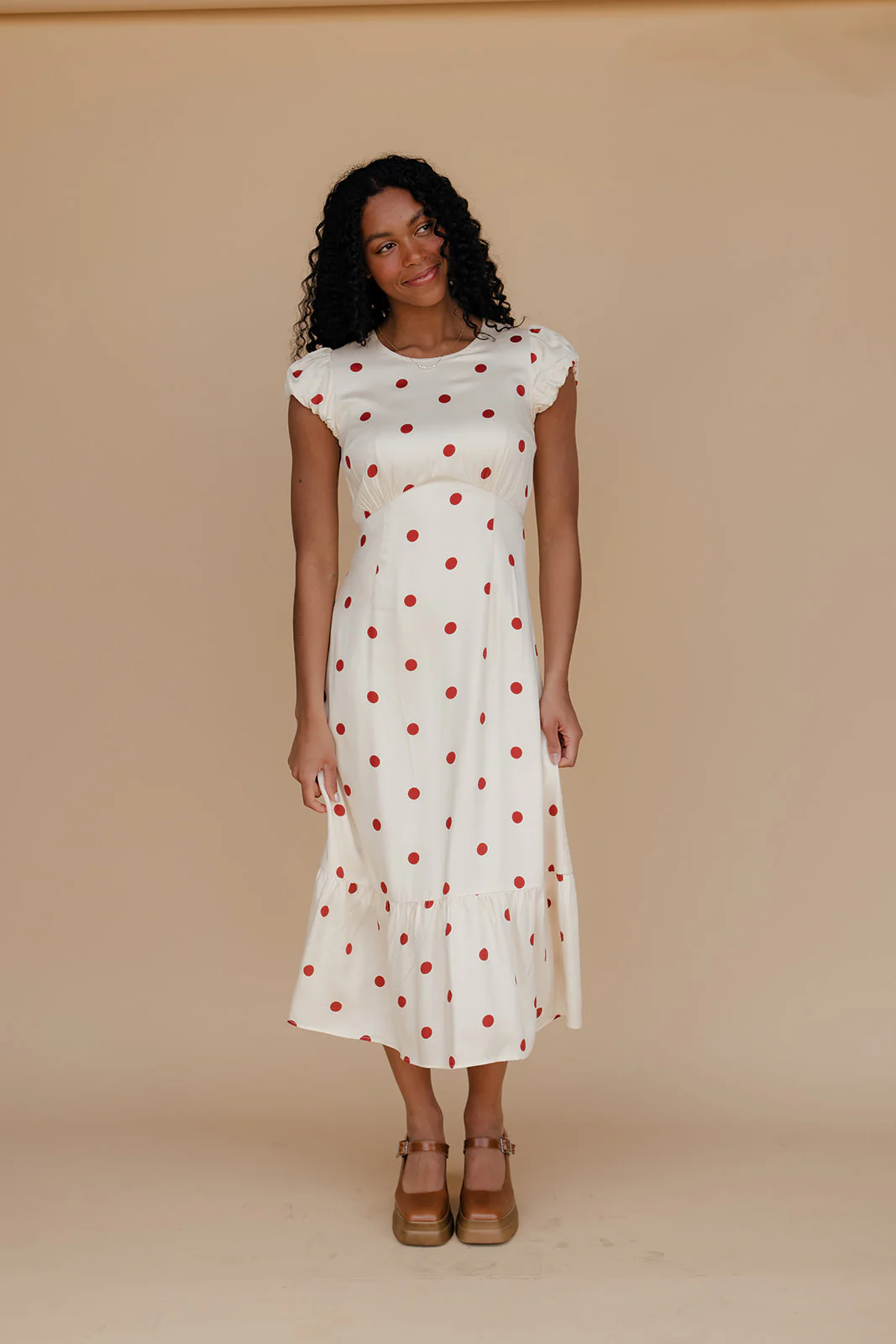 Amelie Polkadot Midi Dress - Image 5