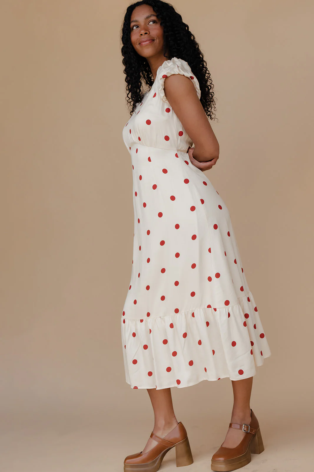 Amelie Polkadot Midi Dress - Image 7