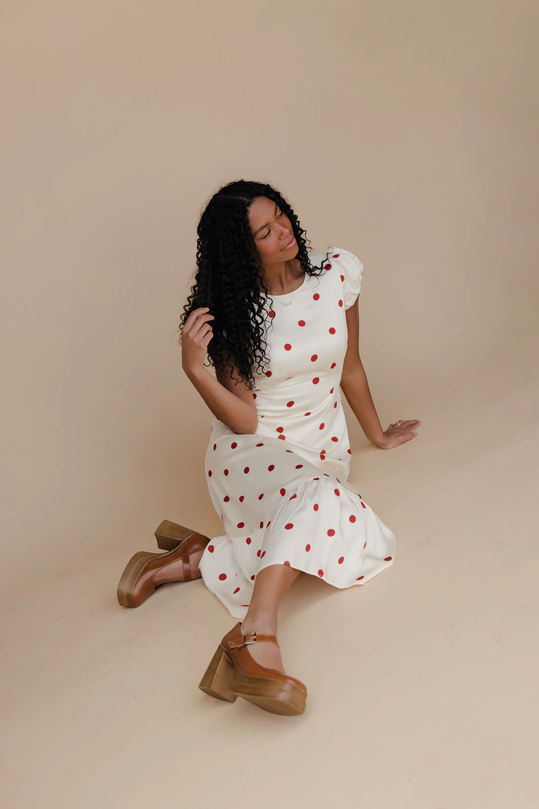 Amelie Polkadot Midi Dress - Image 8