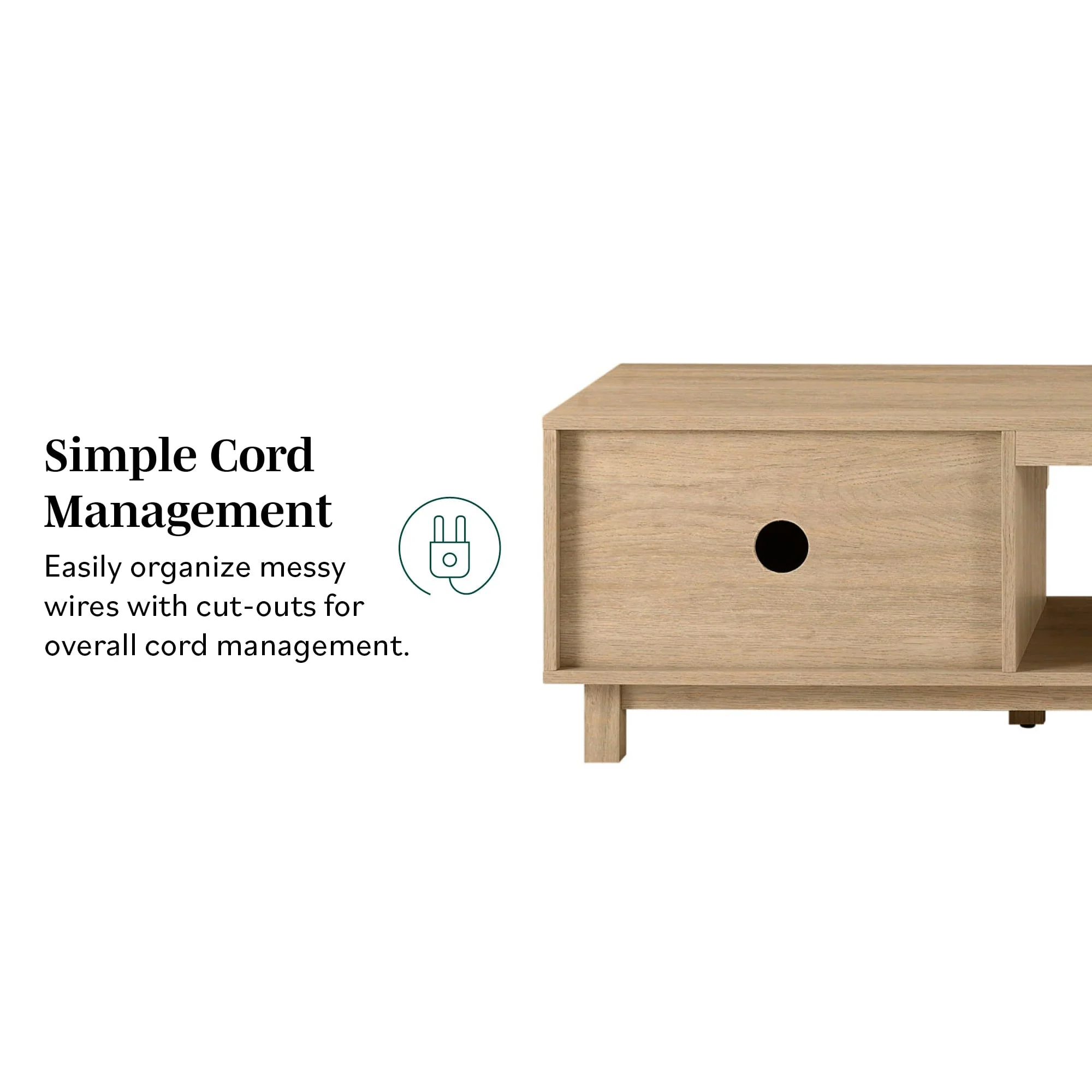 Arundo Mid-Century Modern Scandinavian 2-Door Reeded TV Stand - Image 14