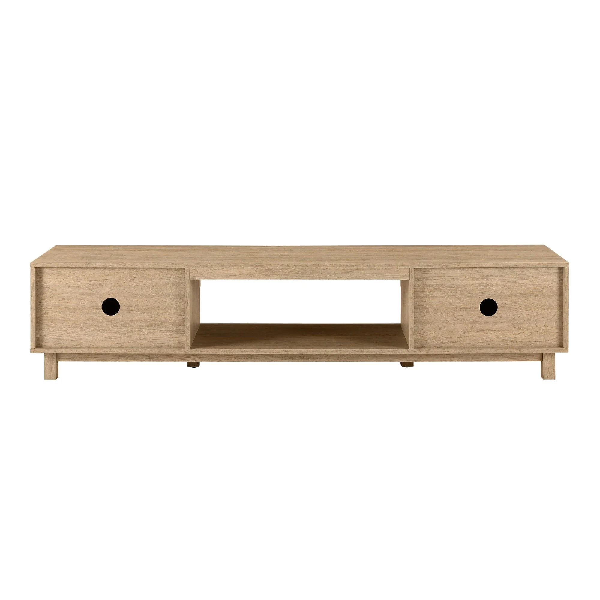 Arundo Mid-Century Modern Scandinavian 2-Door Reeded TV Stand - Image 18