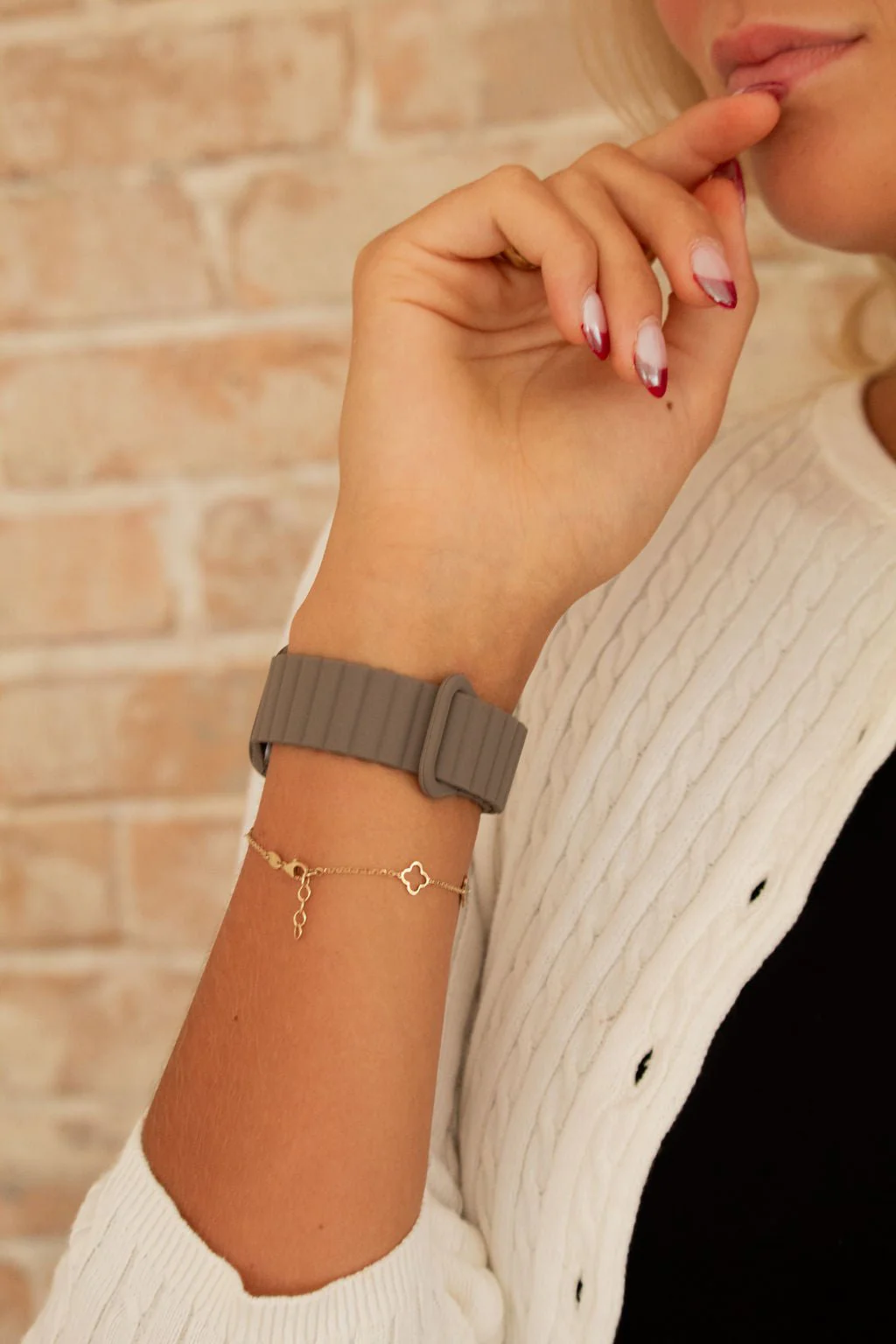 Ash Brown Magnetic Loop Watch Band - Image 3