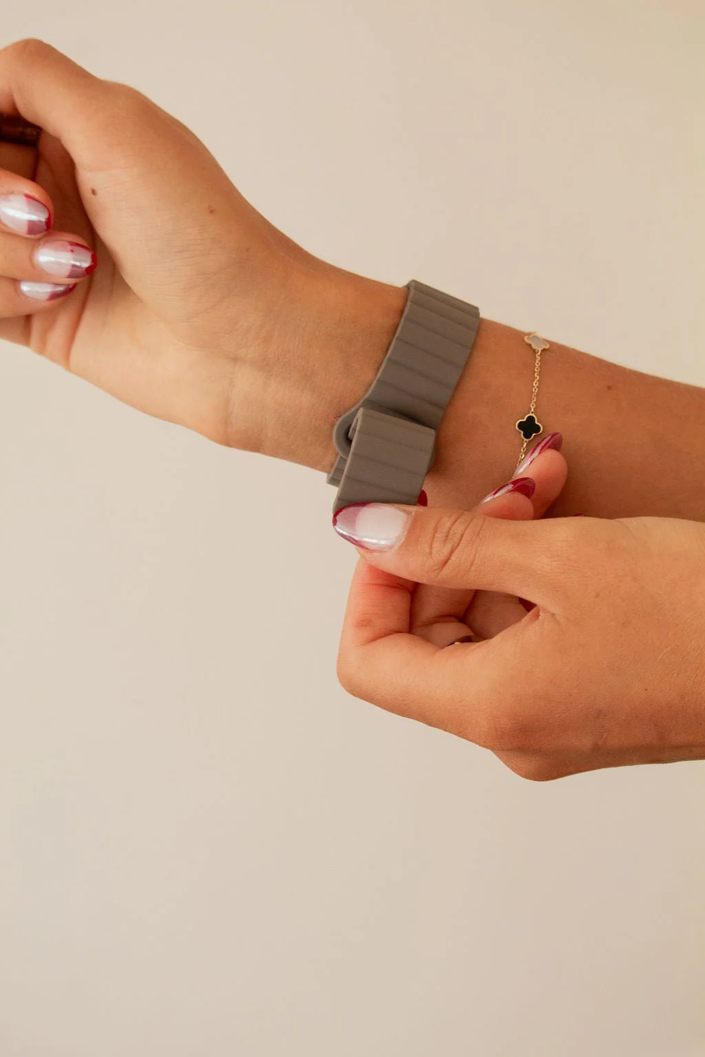 Ash Brown Magnetic Loop Watch Band - Image 4