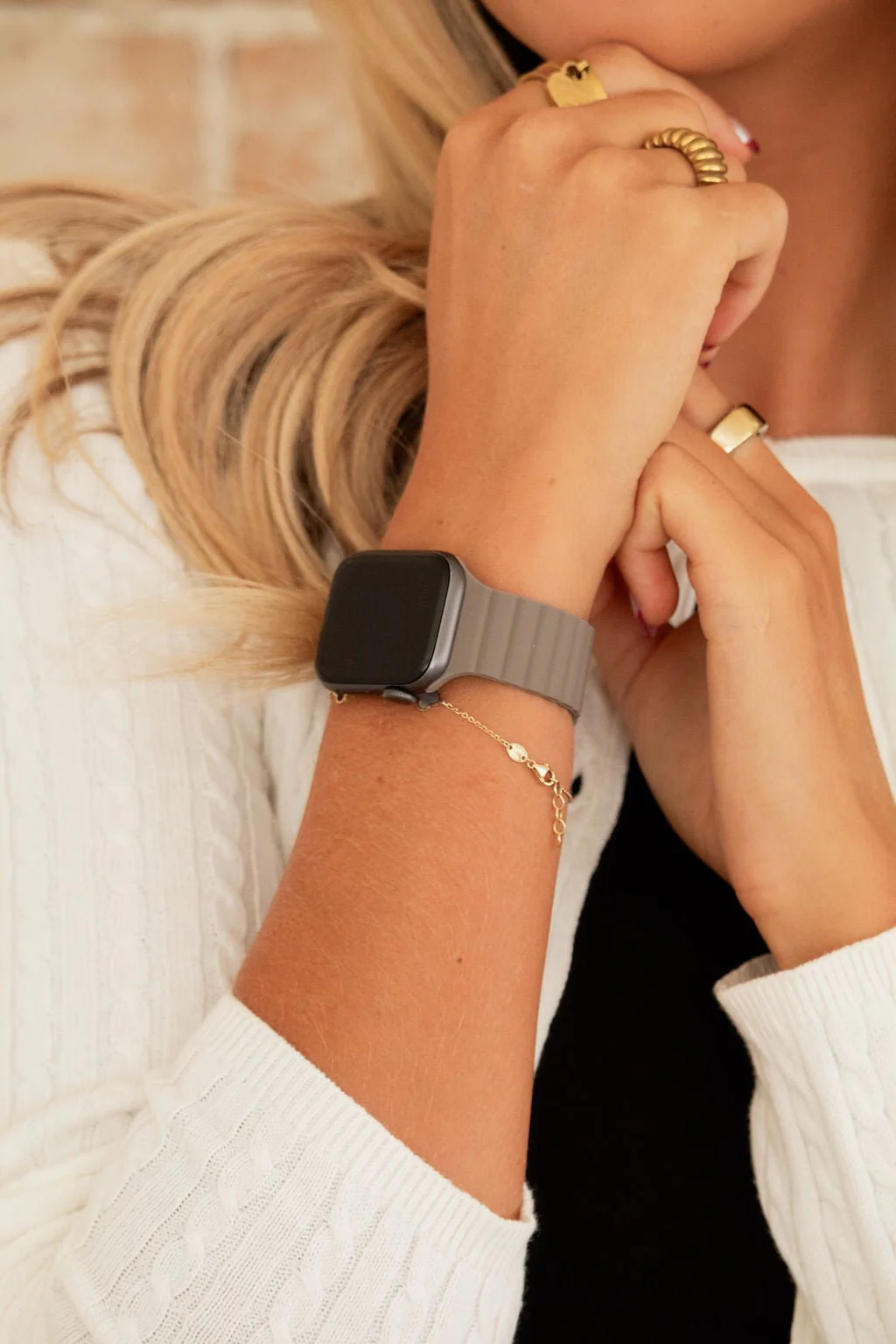 Ash Brown Magnetic Loop Watch Band - Image 5