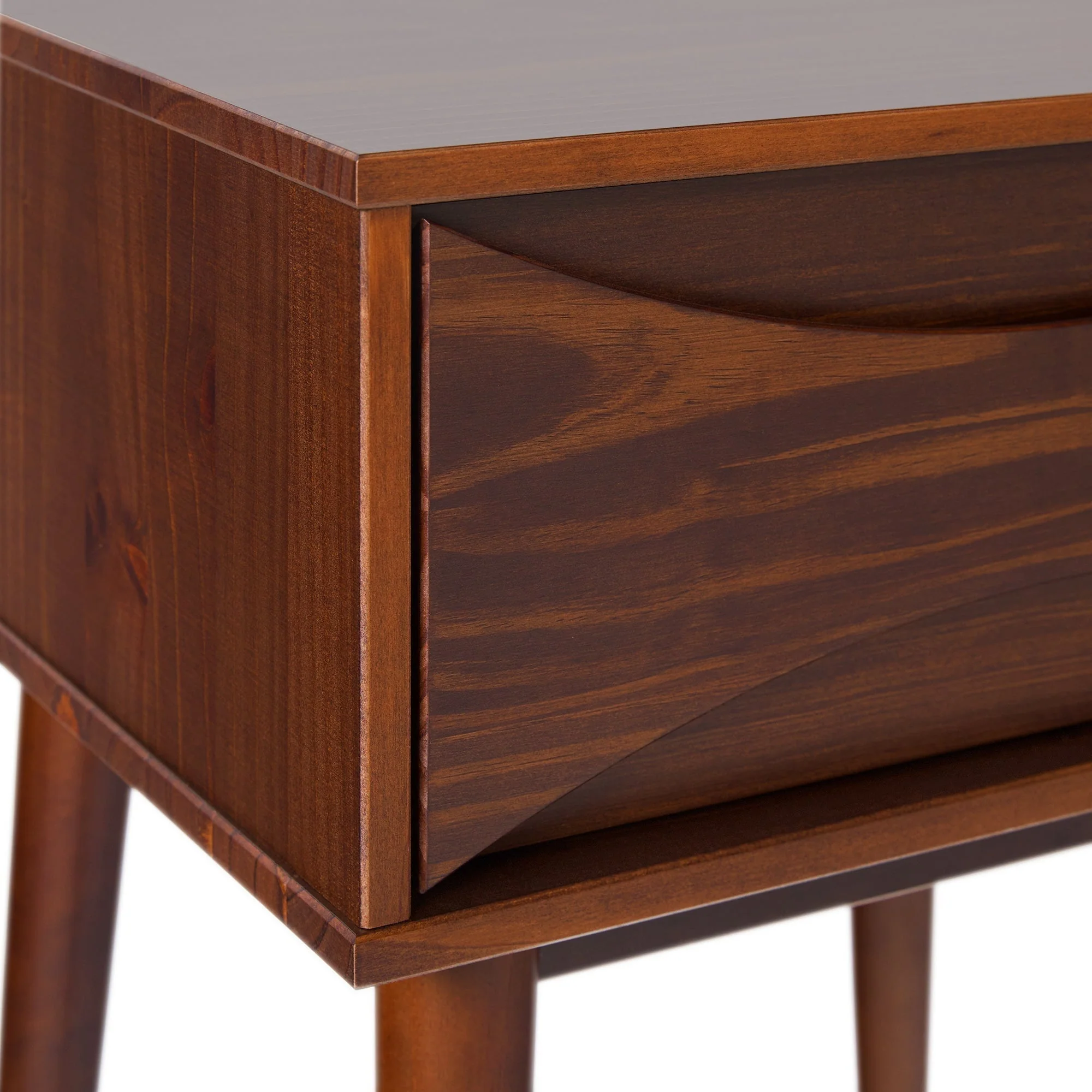 Atticus Solid Wood Mid-Century Modern Nightstand - Image 10
