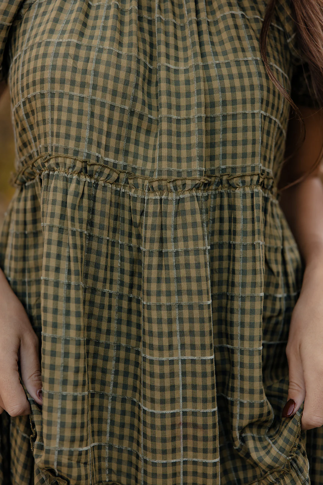 Audie Gingham Tiered Maxi - Image 14