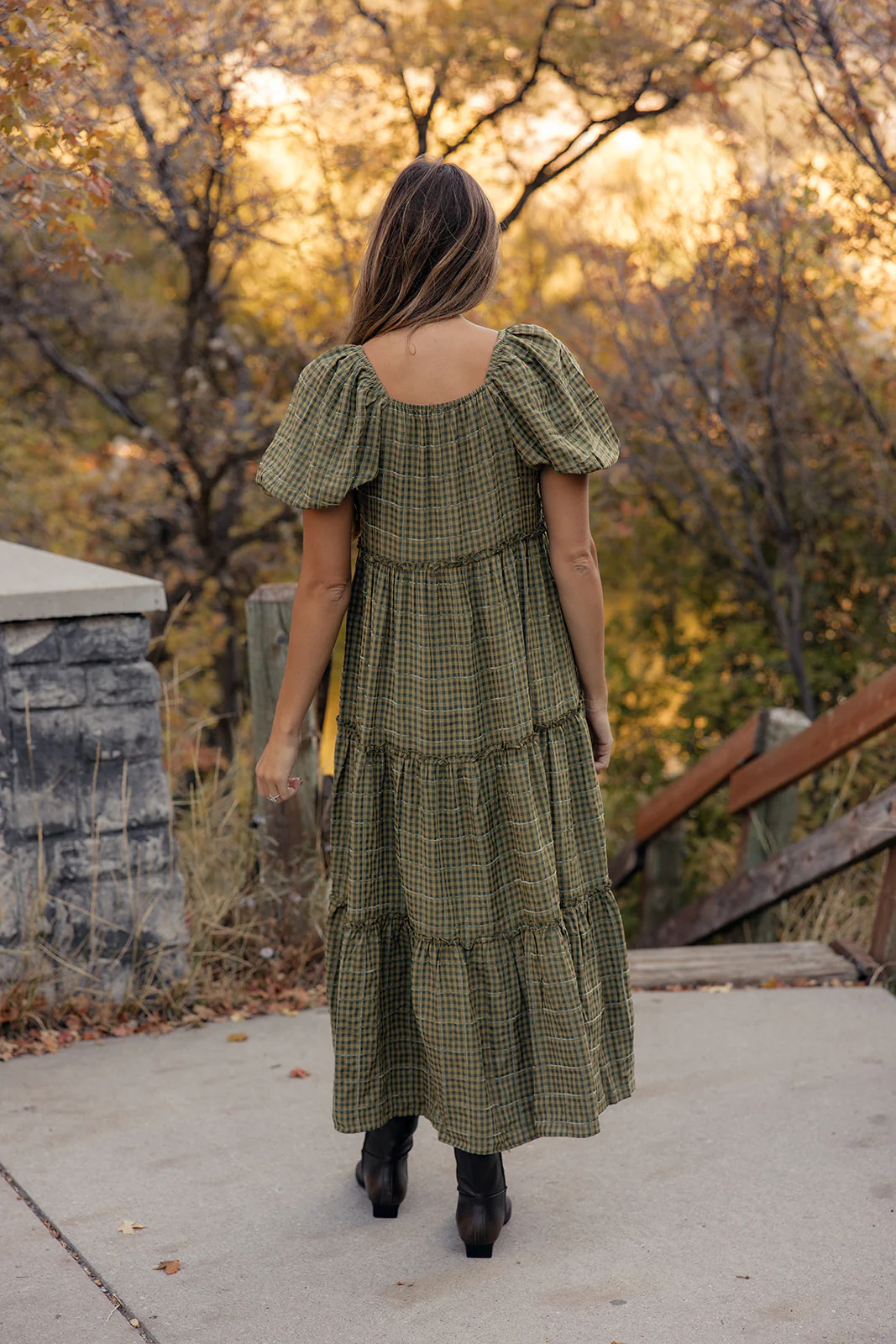 Audie Gingham Tiered Maxi - Image 16