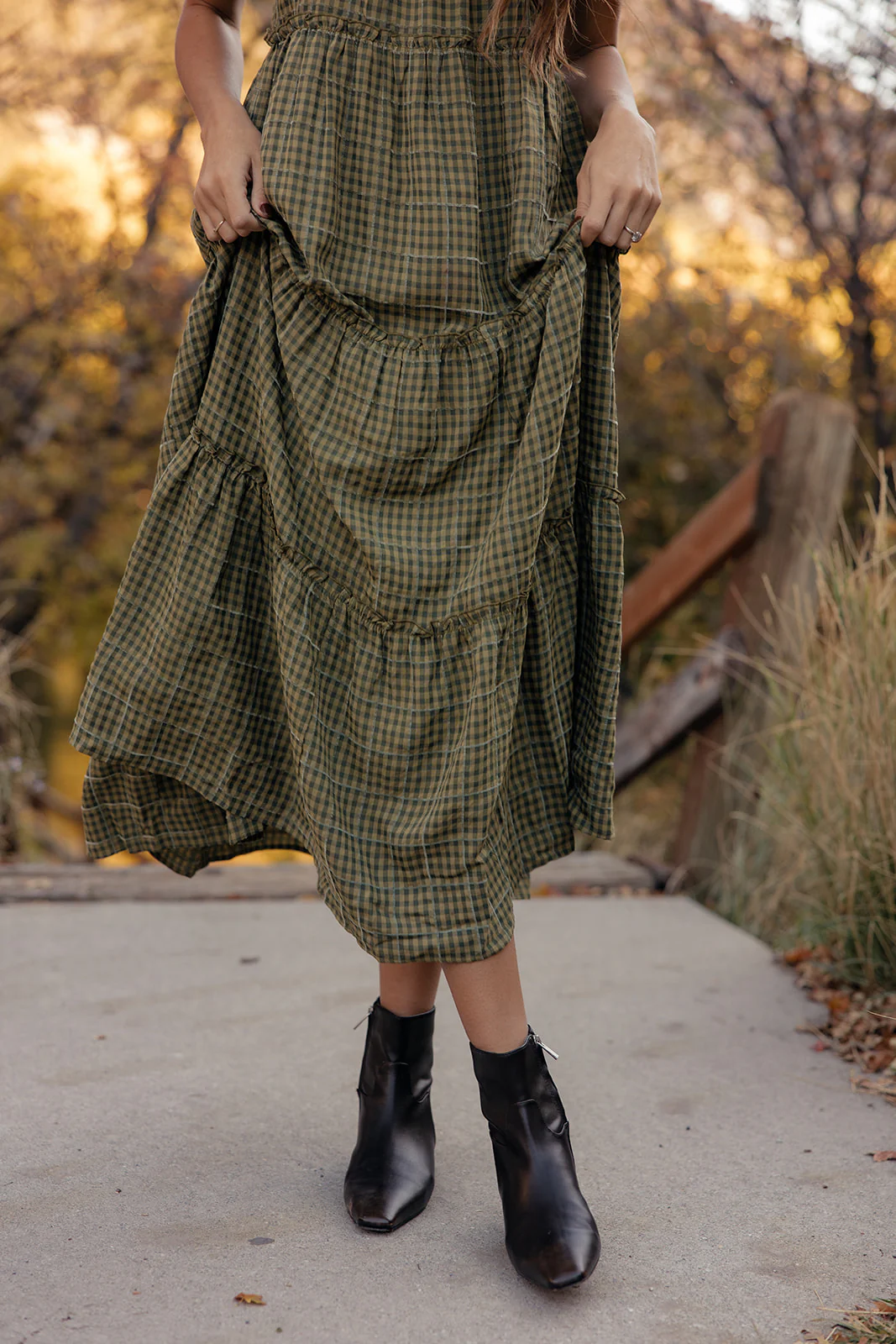 Audie Gingham Tiered Maxi - Image 18