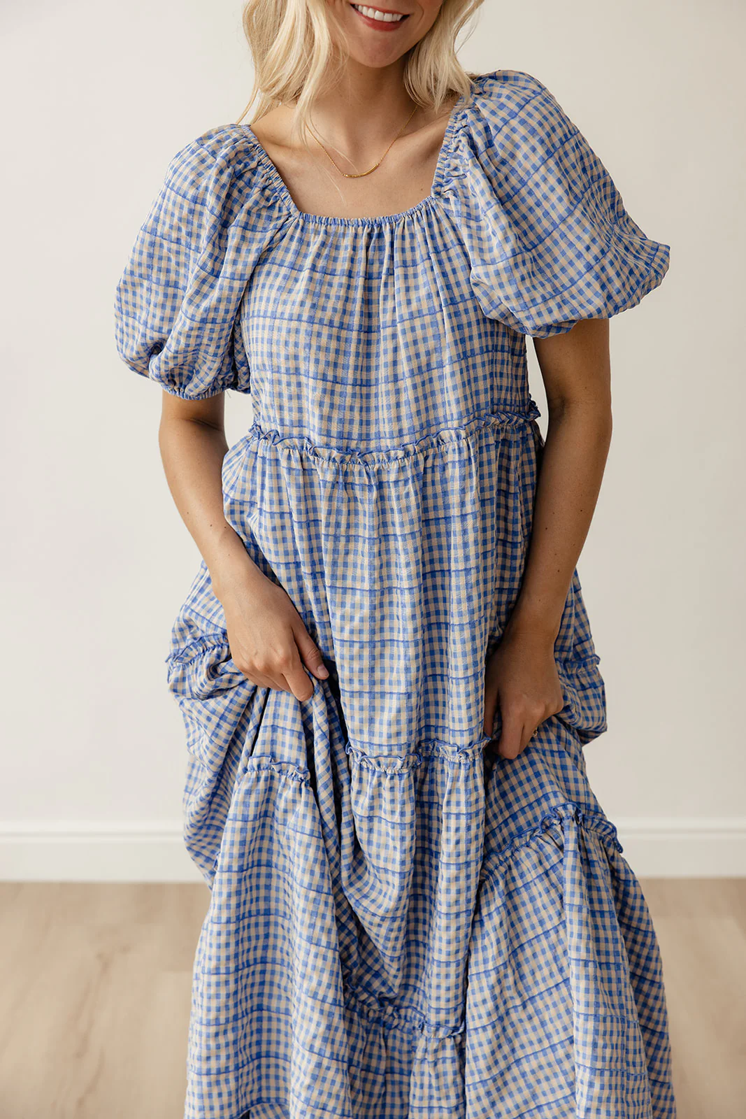 Audie Gingham Tiered Maxi - Image 21