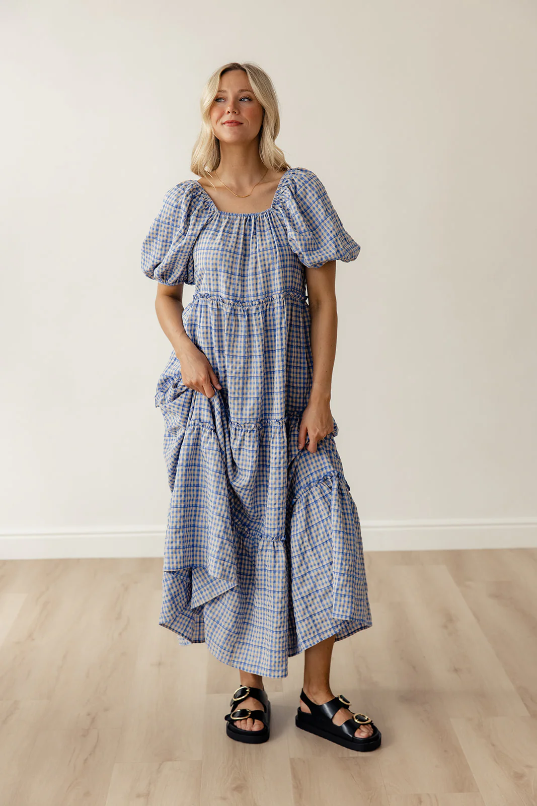 Audie Gingham Tiered Maxi - Image 22