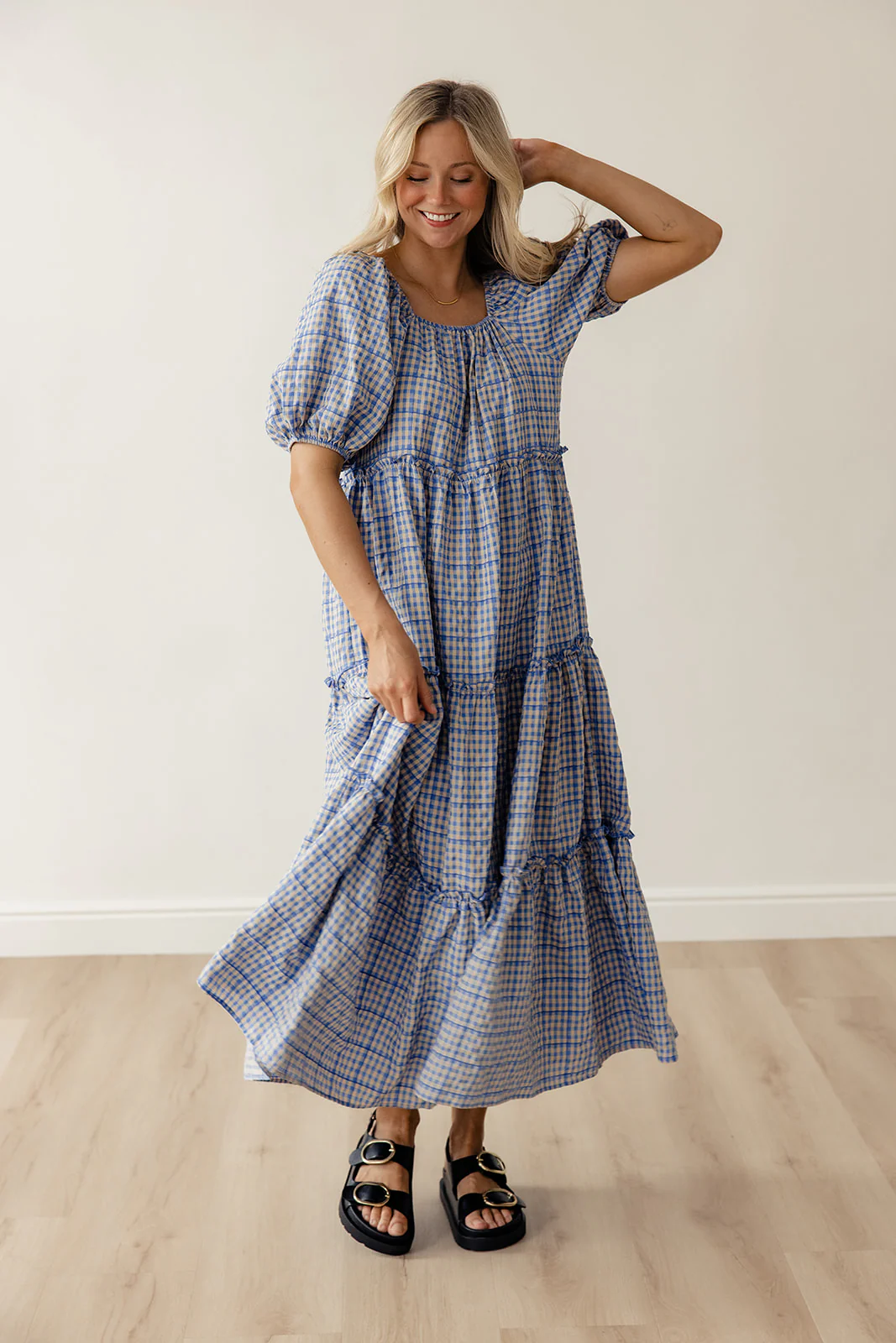 Audie Gingham Tiered Maxi - Image 23