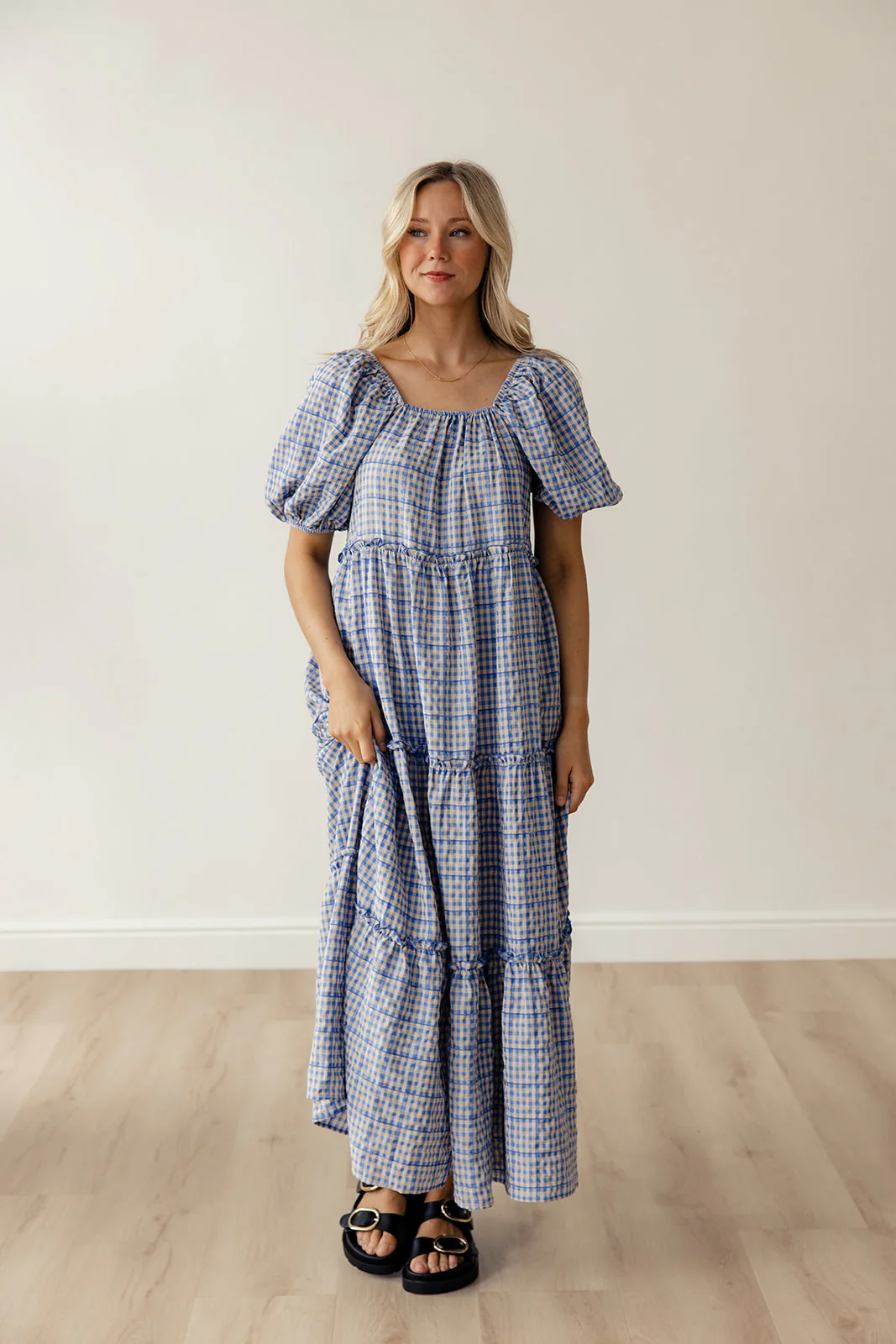 Audie Gingham Tiered Maxi - Image 24