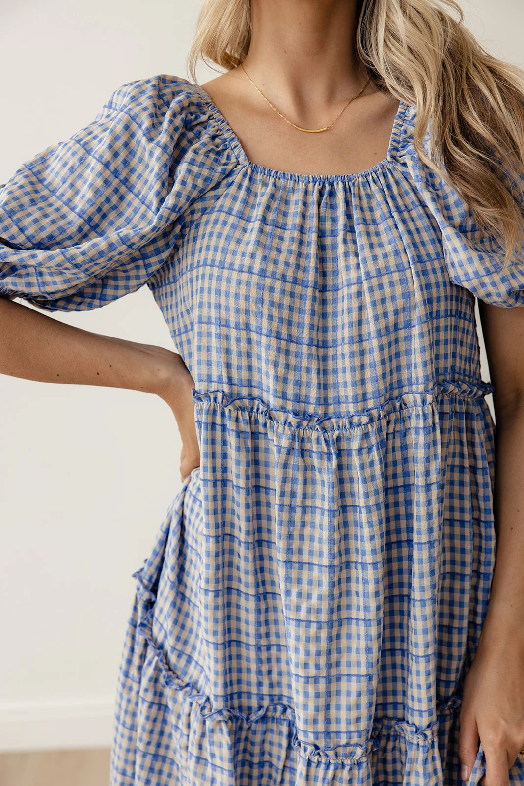 Audie Gingham Tiered Maxi - Image 29