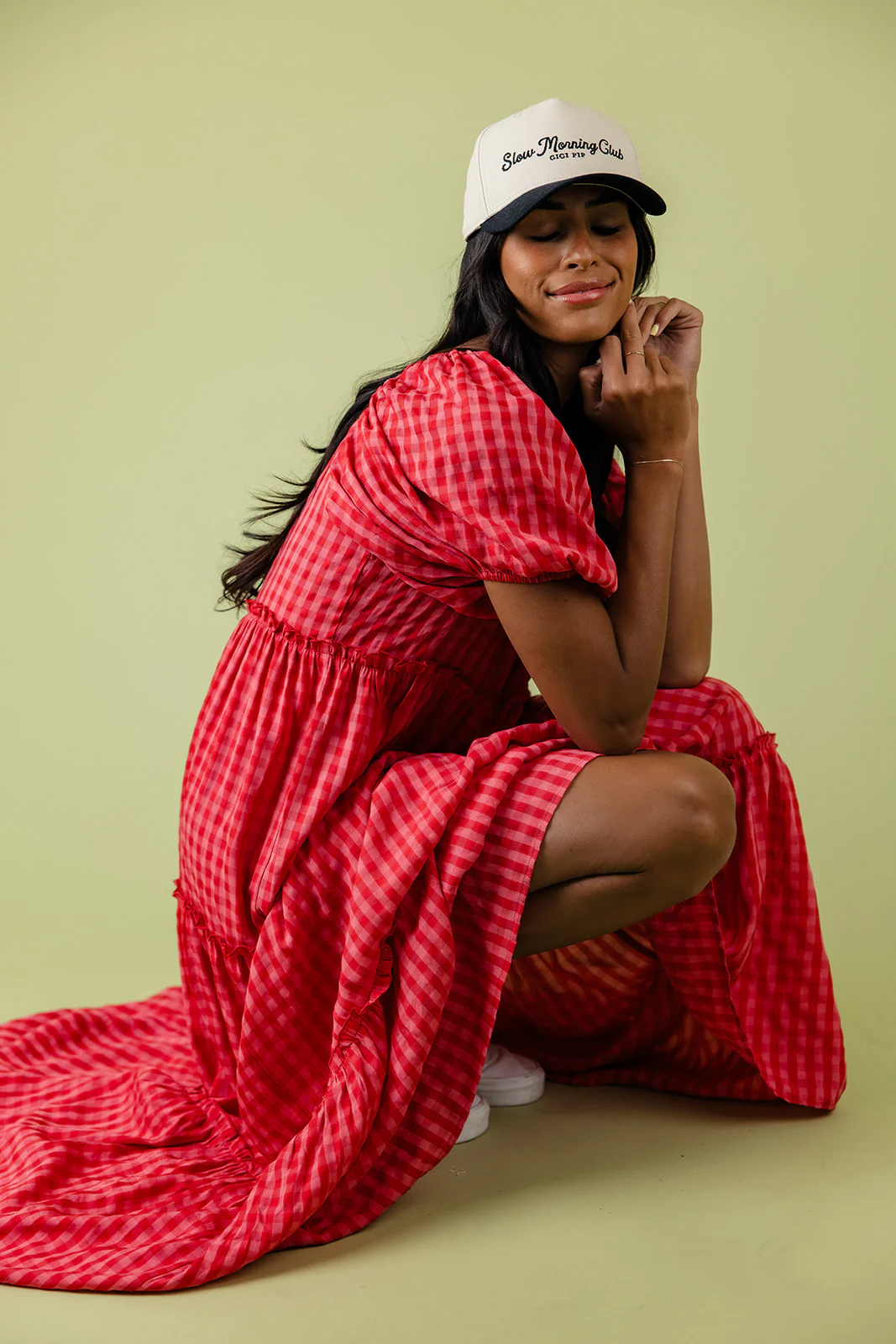 Audie Gingham Tiered Maxi - Image 30