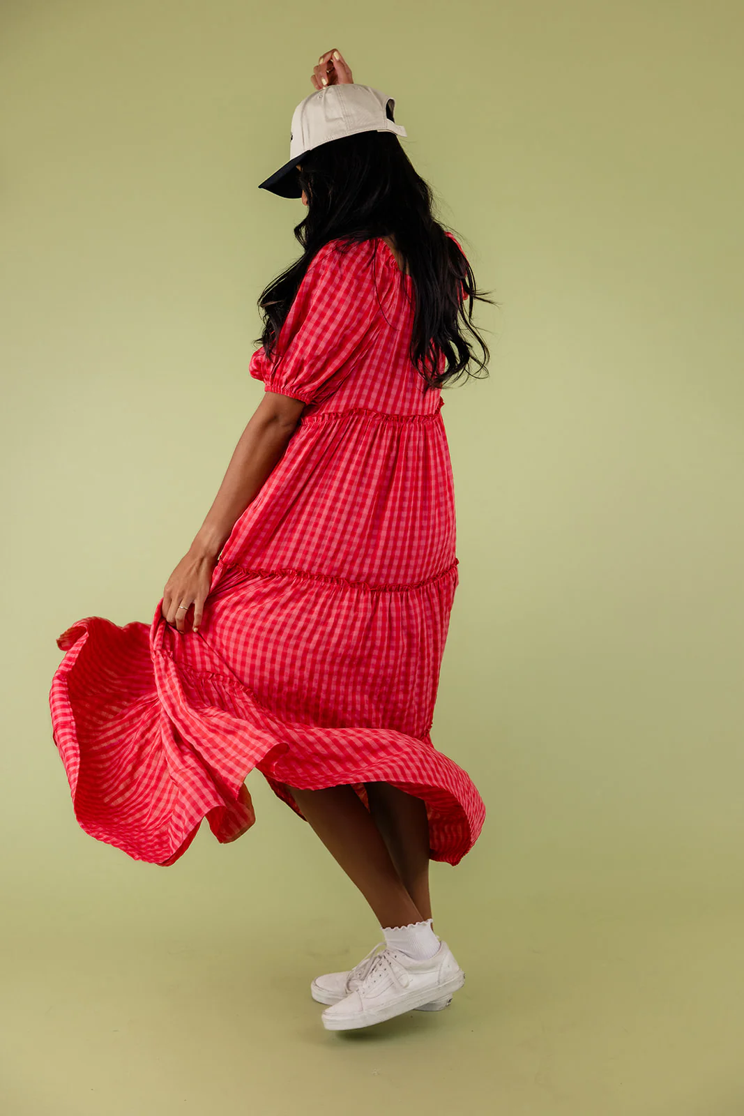 Audie Gingham Tiered Maxi - Image 31