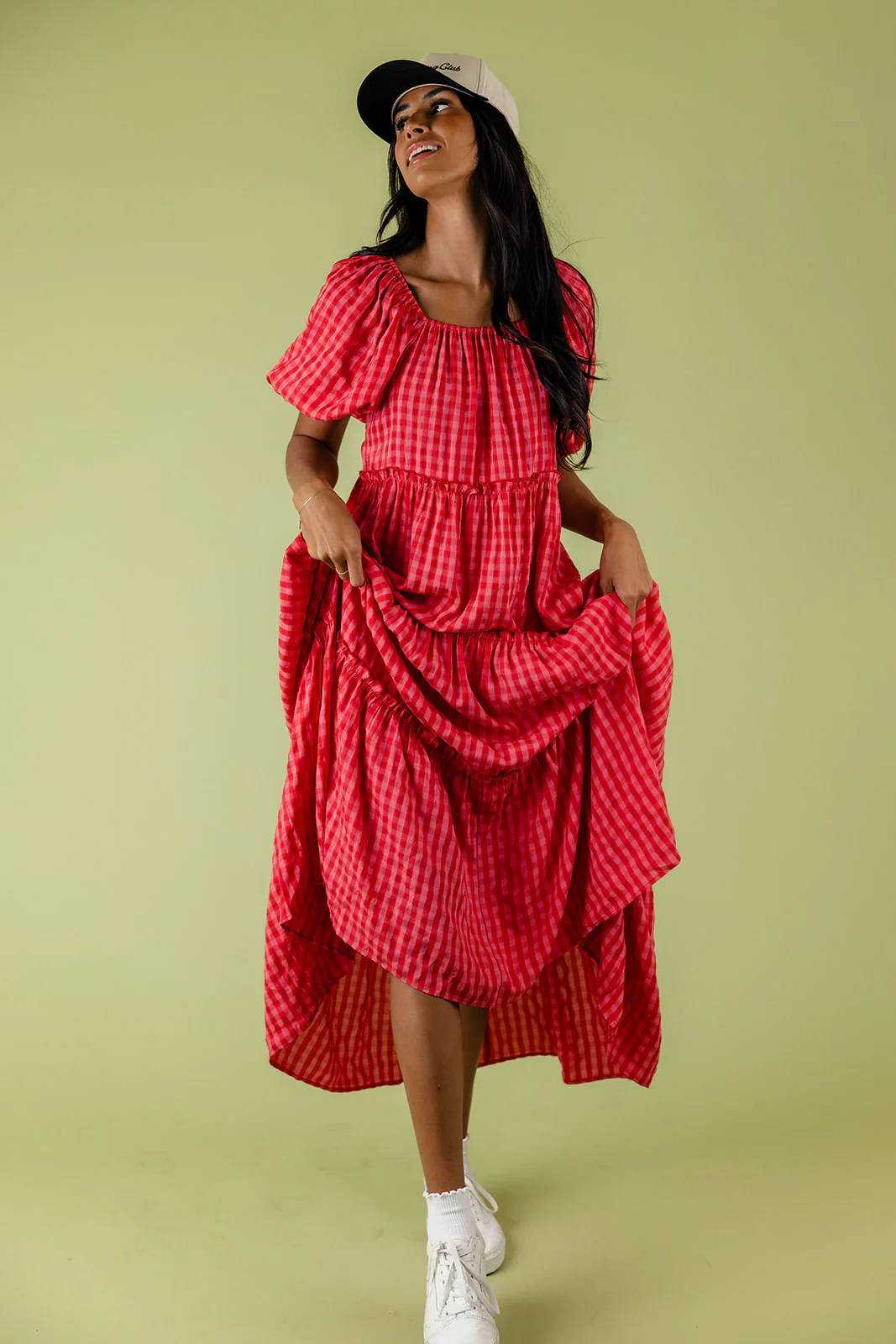 Audie Gingham Tiered Maxi - Image 32