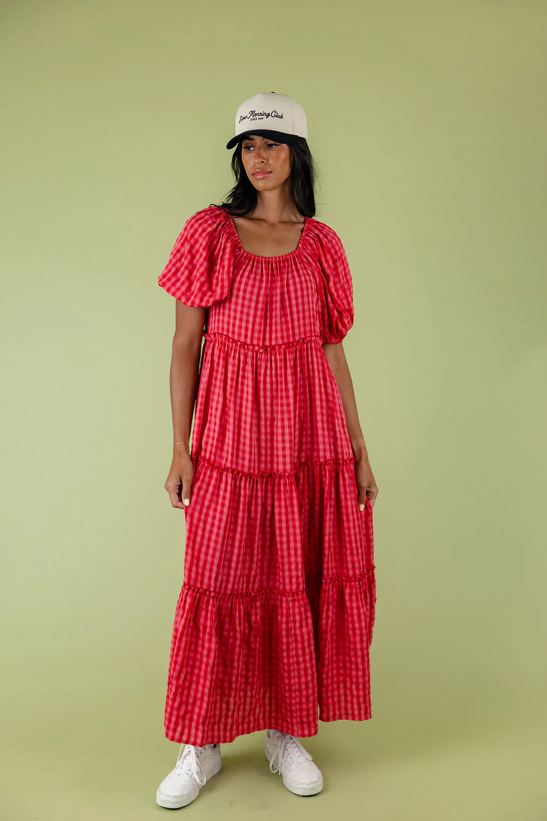 Audie Gingham Tiered Maxi - Image 33