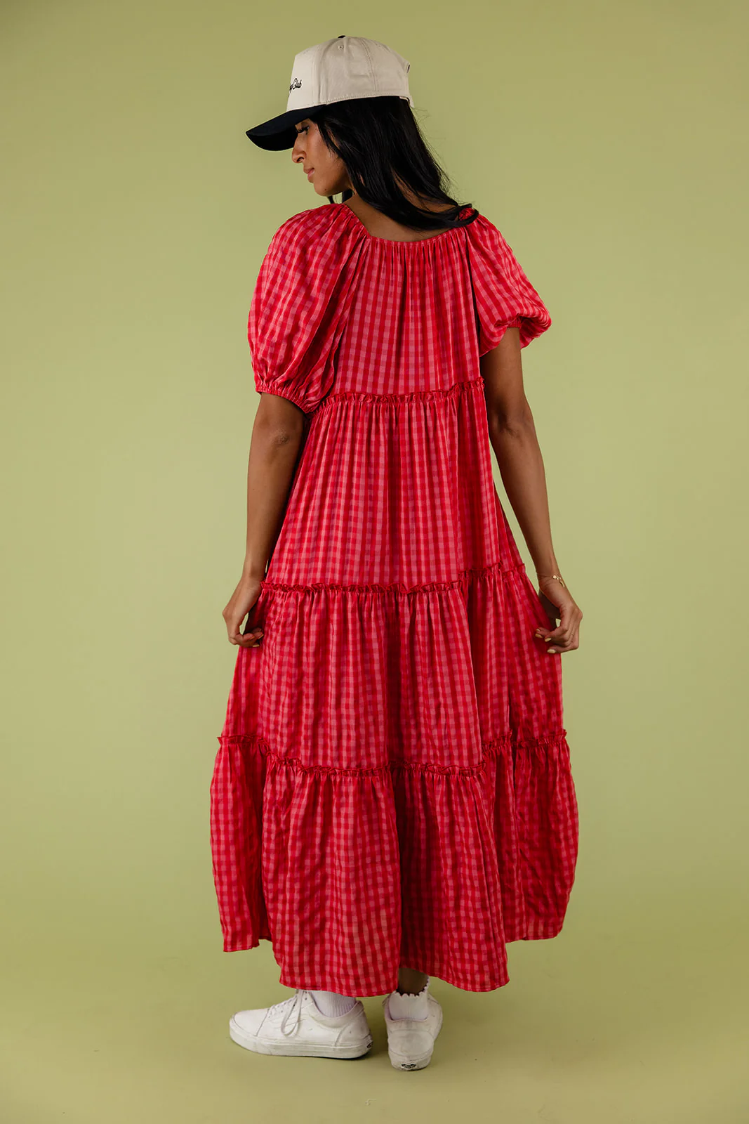 Audie Gingham Tiered Maxi - Image 34