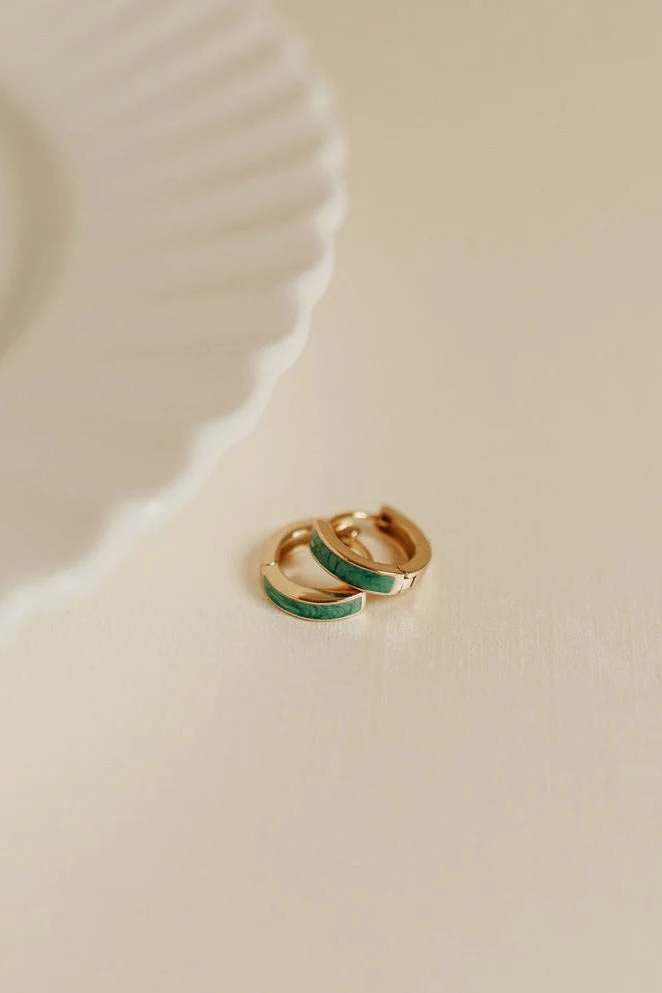 AZ Turquoise Hoops - Image 5