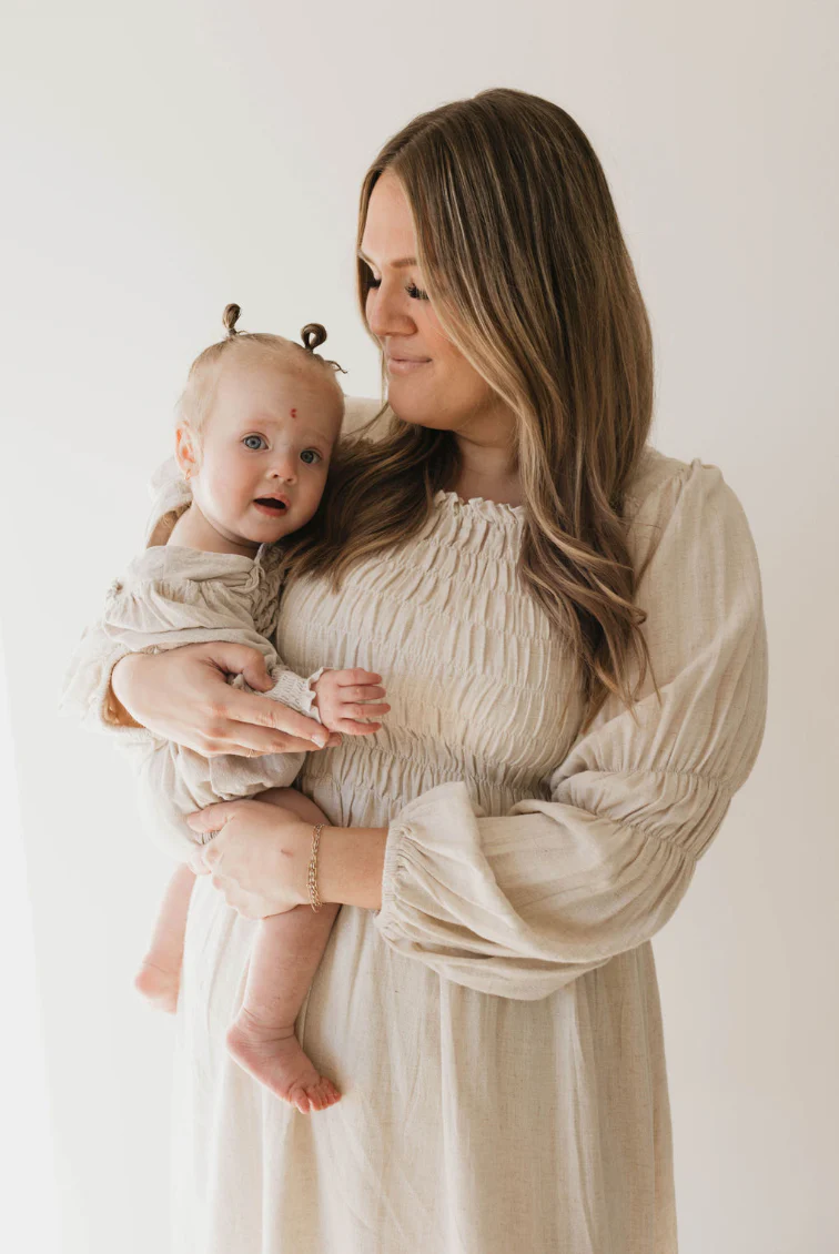 Baby Linen Romper | Flax - Image 4