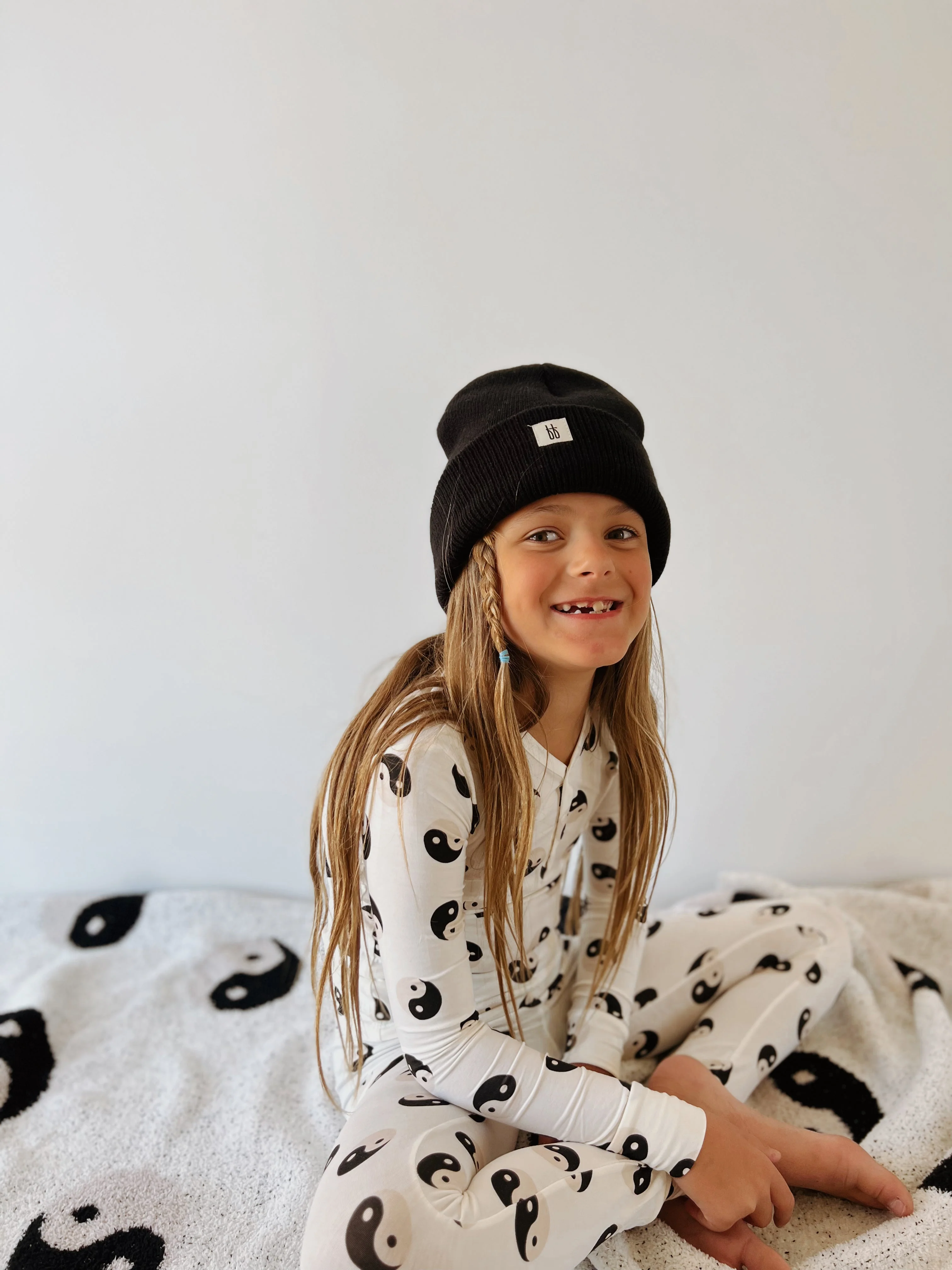 Bamboo Two Piece Pajama | Black & White Yin Yang - Image 5