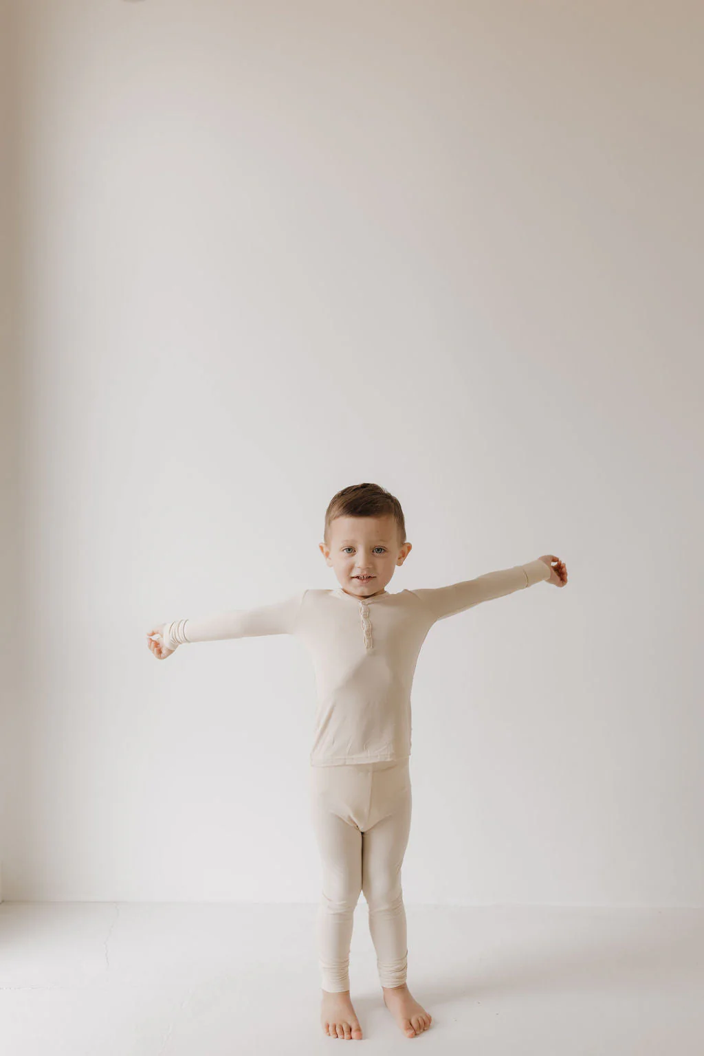 Bamboo Two Piece Pajamas | Bone - Image 2