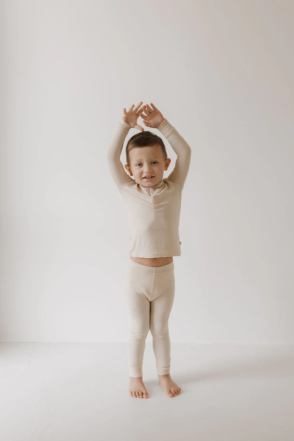 Bamboo Two Piece Pajamas | Bone - Image 4