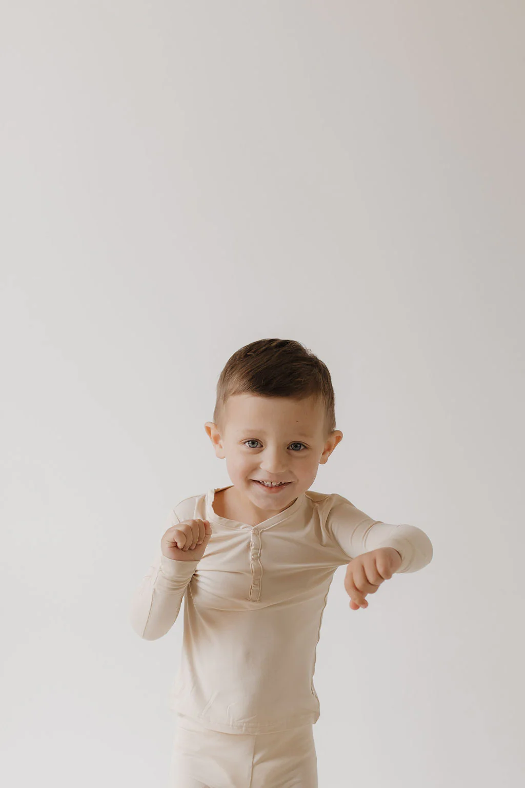 Bamboo Two Piece Pajamas | Bone - Image 5