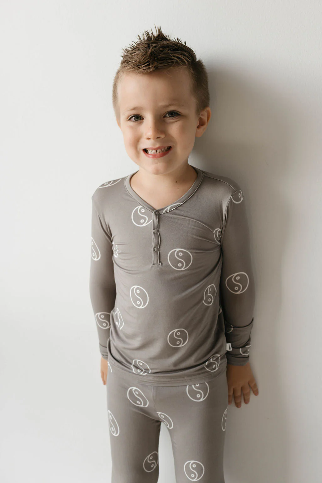 Bamboo Two Piece Pajamas | Sage Yin Yang - Image 3
