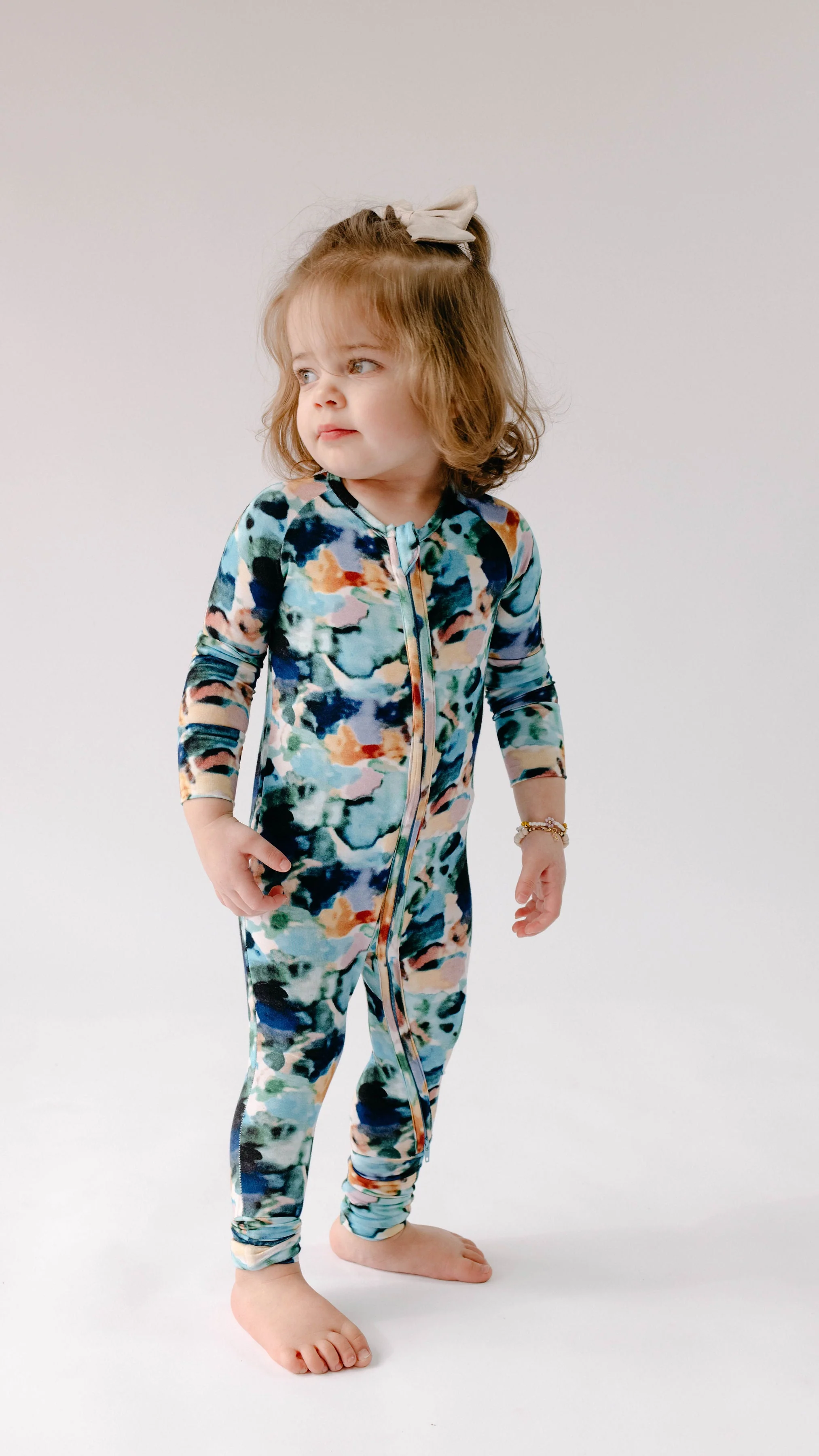 Bamboo Zip Pajamas | Charli Print - Image 4