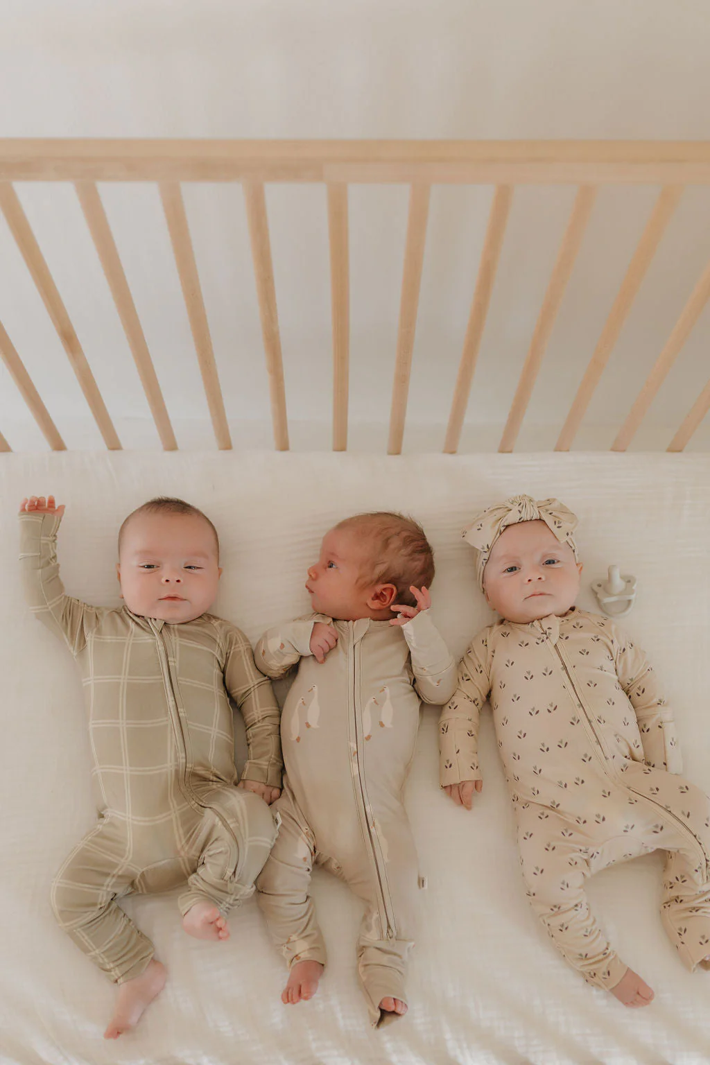 Bamboo Zip Pajamas | Linen Grid - Image 7