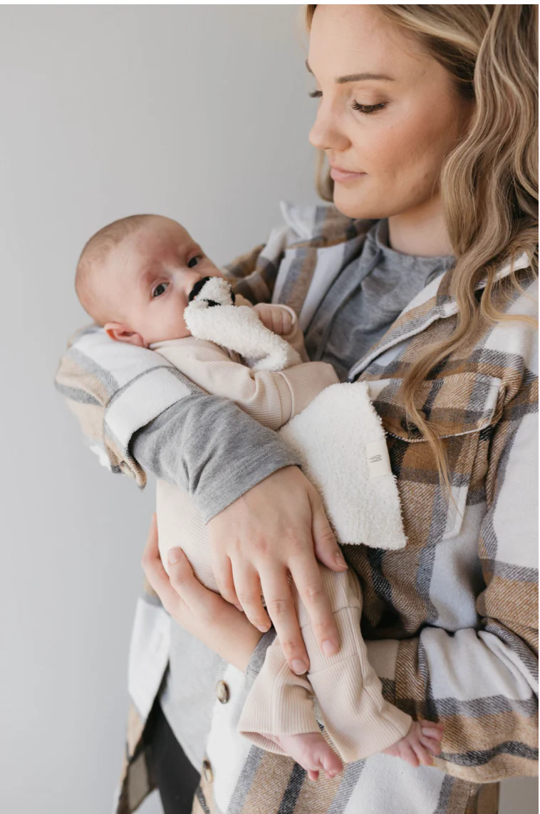 Bamboo Zip Pajamas | Ribbed Cream - Image 10