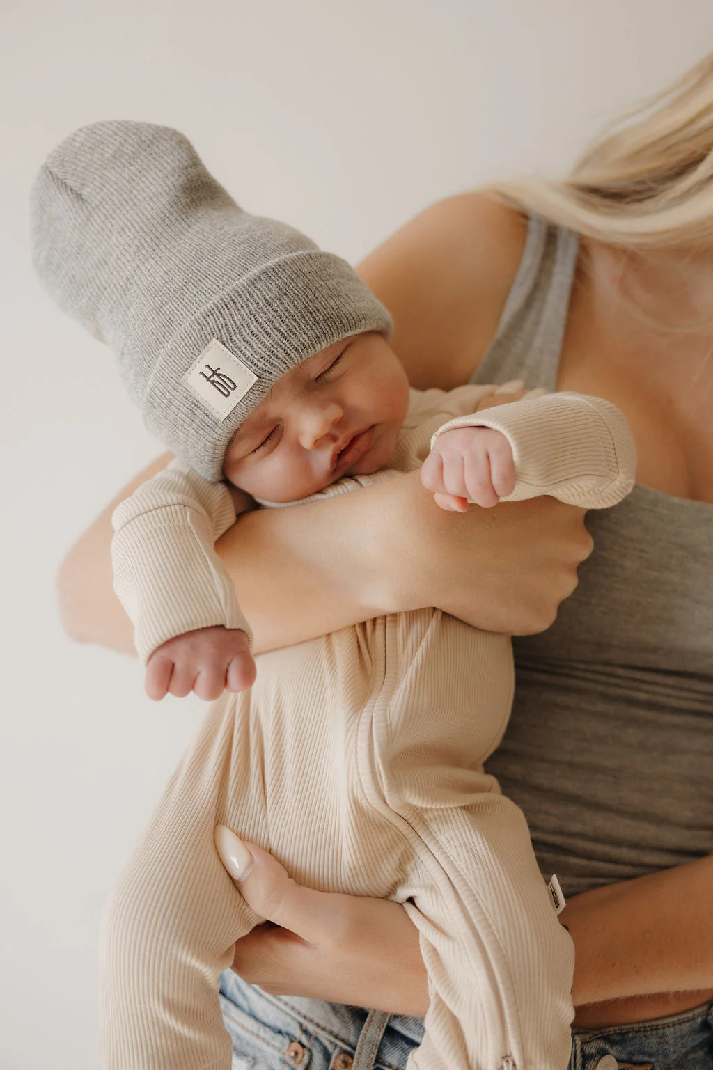 Bamboo Zip Pajamas | Ribbed Cream - Image 7
