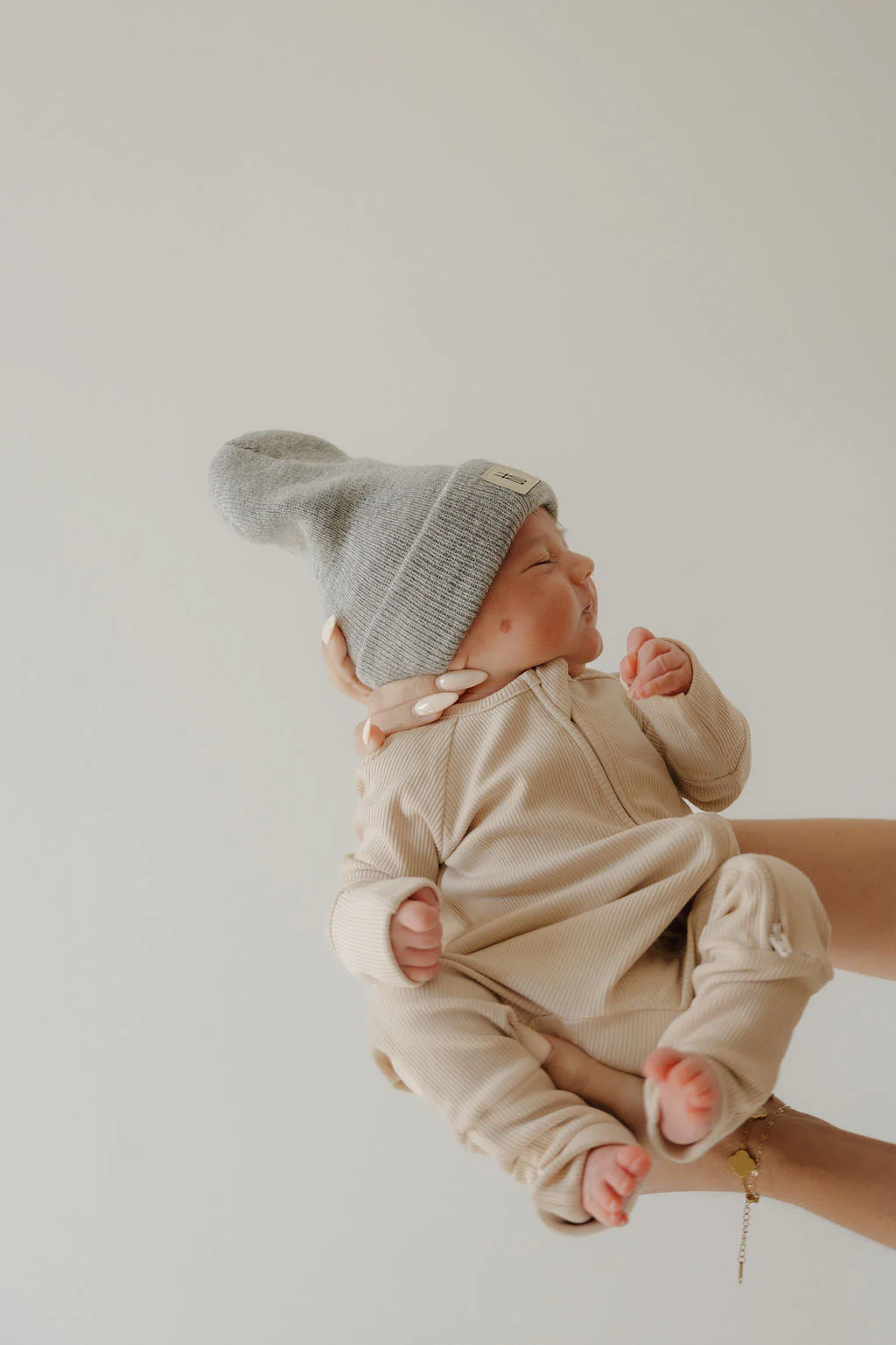 Bamboo Zip Pajamas | Ribbed Cream - Image 9