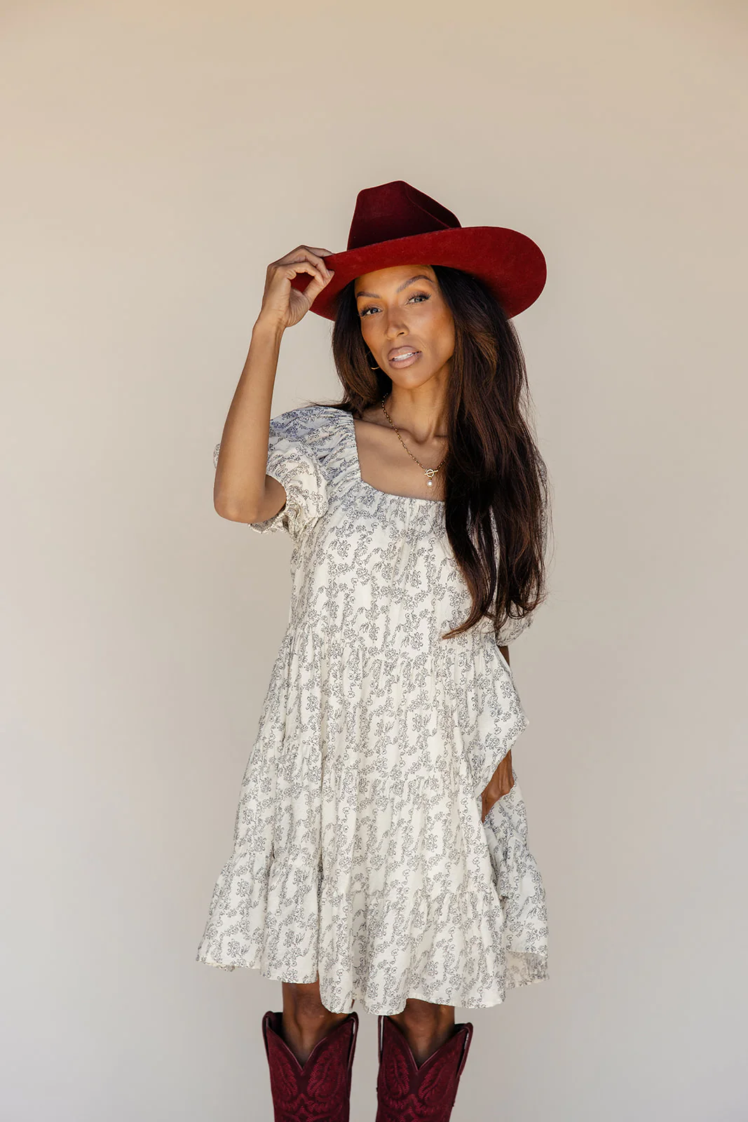 Before Dusk Puff Sleeve Dress - Image 3