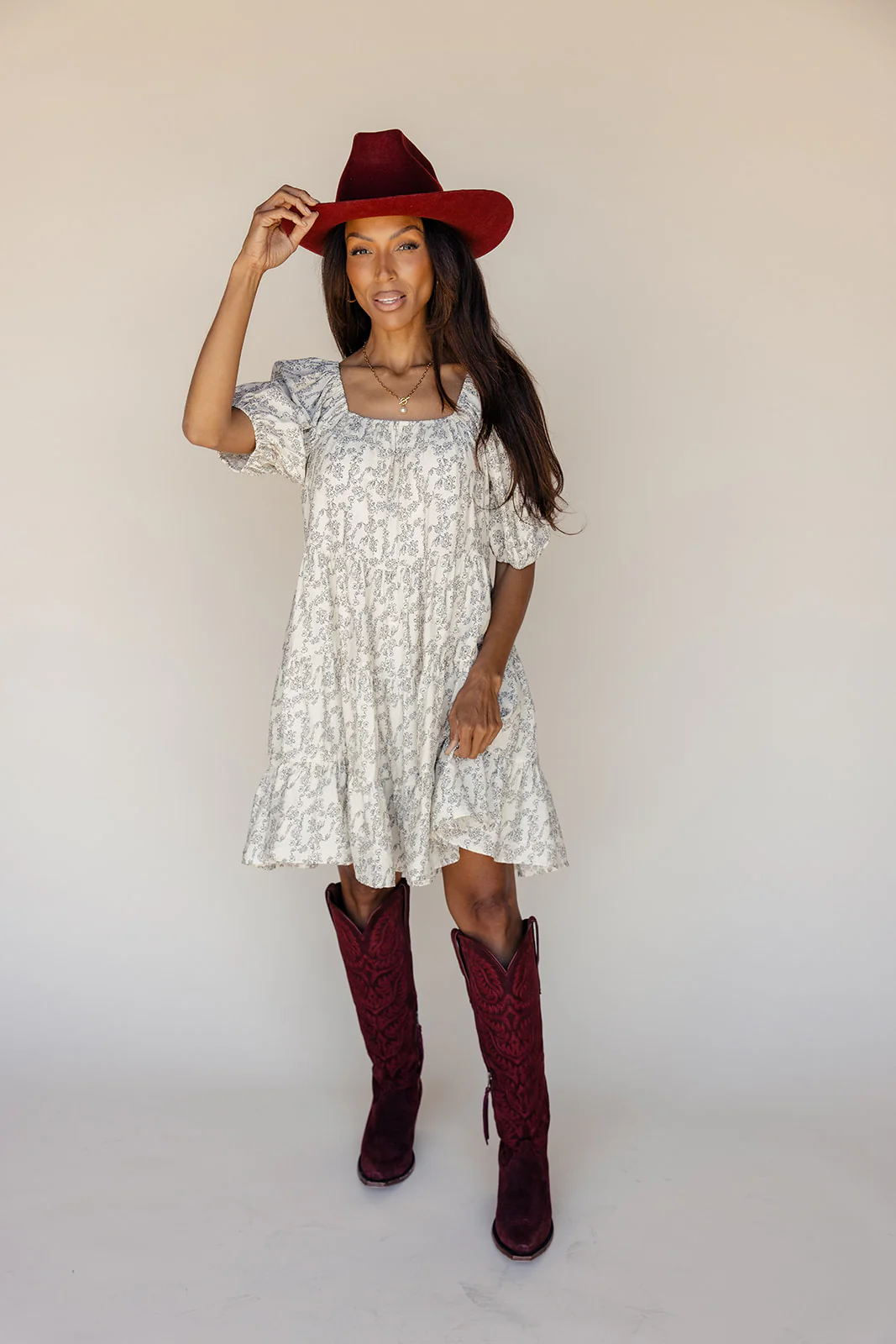 Before Dusk Puff Sleeve Dress - Image 4