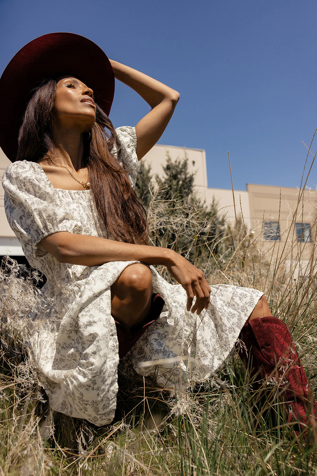 Before Dusk Puff Sleeve Dress - Image 9